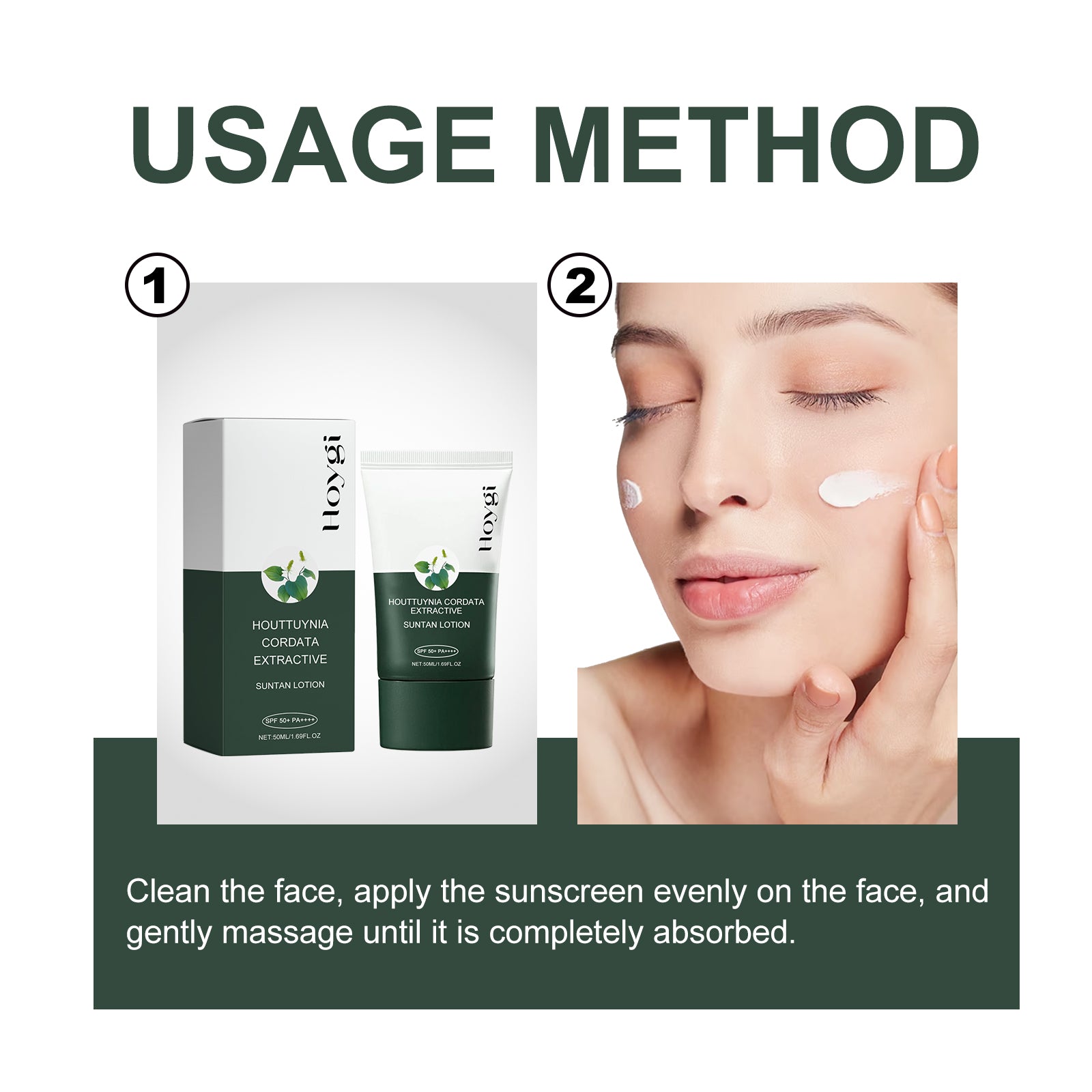 Hoygi Houttuynia Cordata Extractive, Summer Anti-UV Brightening Skin Anti-Dryness Refreshing Breathable Moisturizer 5 0188a4a8-20ff-4e40-a5e9-f681edd2a73a null