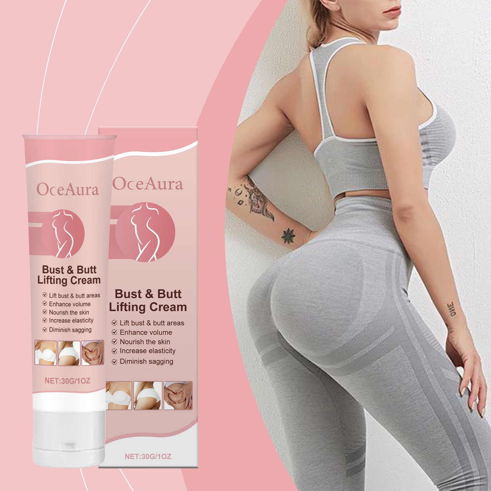 OceAura Breast Care Cream Breast Moisturizing, Firming, Smoothing And Nourishing Butt Skin Body Care Cream 5 0c650fb3-bf01-4310-9e3d-b18d619c88eb null