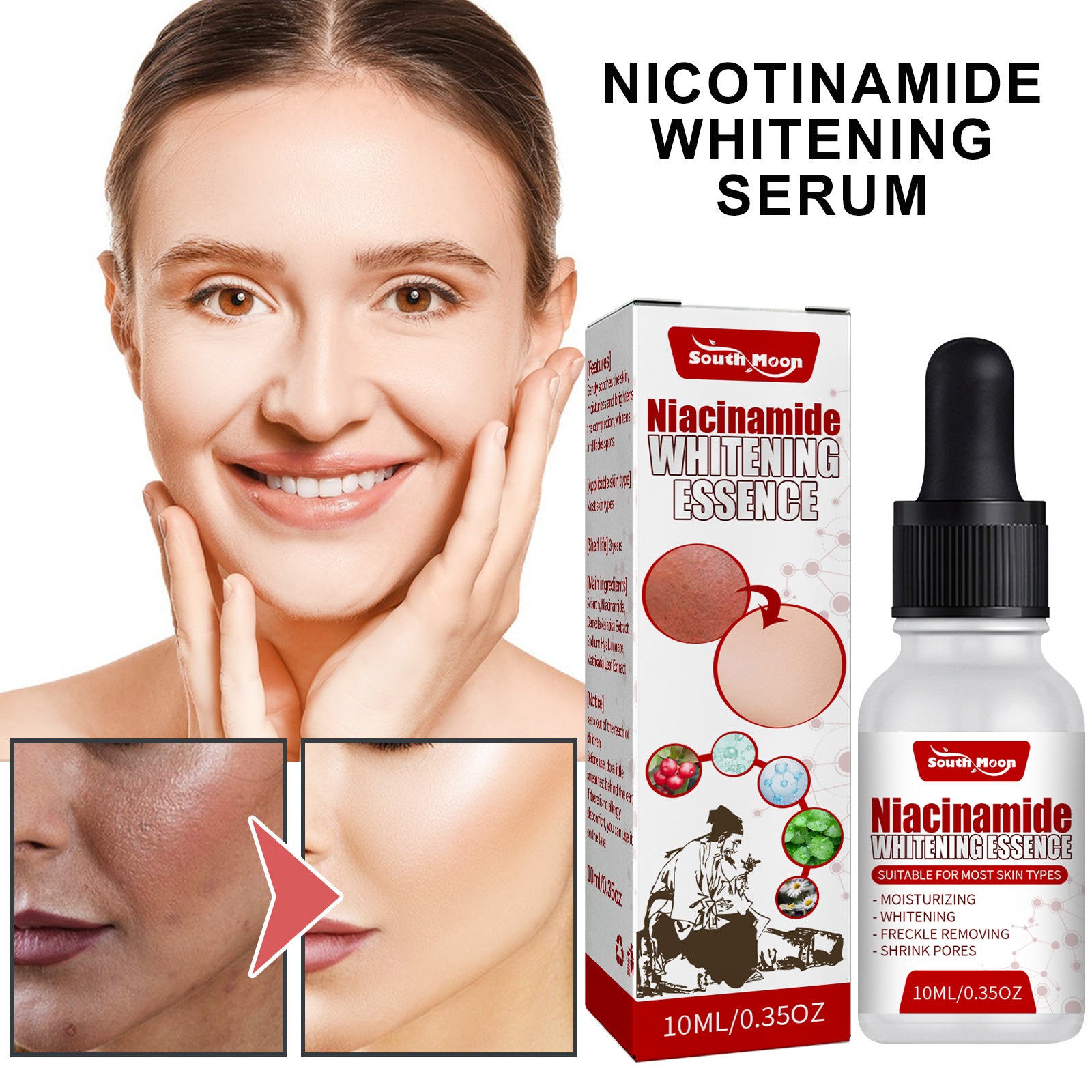 South Moon Nicotinamide Skin Care Essence Facial Skin Hydrating And Firming Skin Care Essence 5 0f4d8f74-5a55-49d0-9bbe-52e67b2c9c1f null