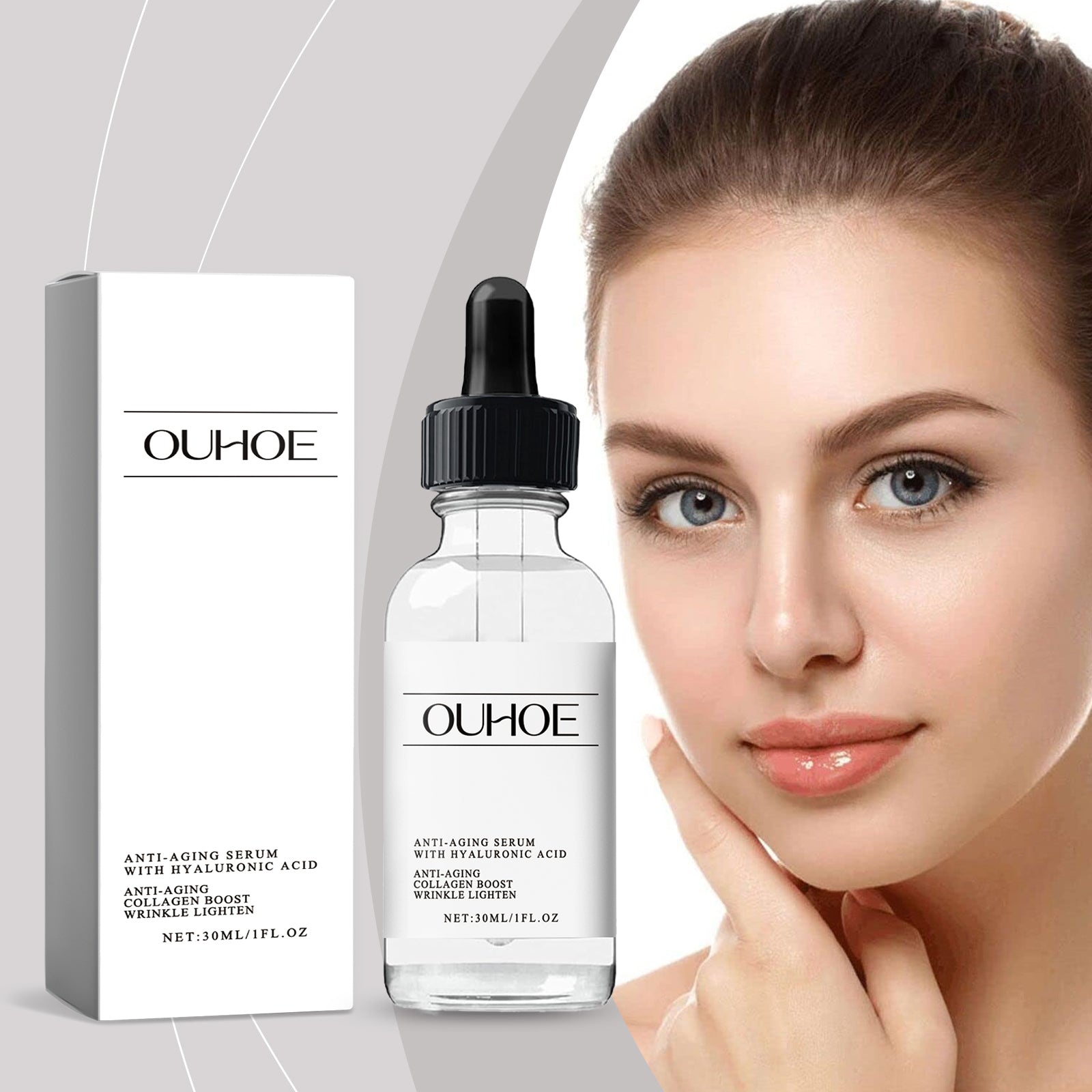 OUHOE Polypeptide Facial Essence, Moisturizing, Hydrating, Brightening And Glowing Facial Skin Essence 5 10caebd4-6382-456b-a747-32b9eae9d51f null