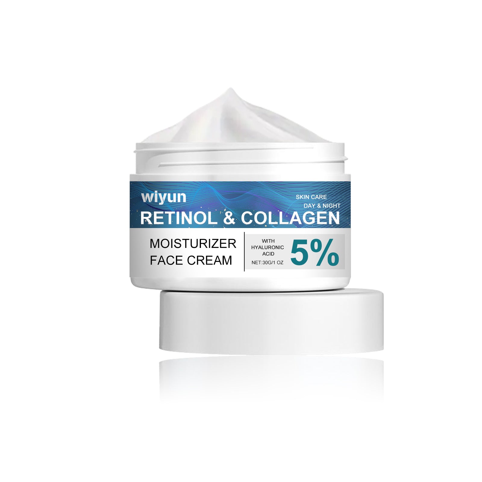 Wiyun Retinol Collagen Moisturizer Face Cream, Deep Moisturizing Long Lasting Hydrating Firming Moisturizing Whitening Skin Care Cream 30g 47g 2.12*1.57inch 5 187b8986-f719-4797-b222-a12284041d61 null