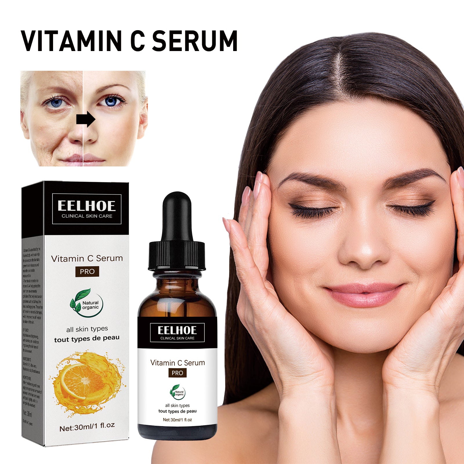 EELHOE Vitamin C Serum For Reducing The Appearance Of Fine Lines, Firming, And Moisturizing The Skin For A More Youthful Complexion 5 1927281070869581824 null