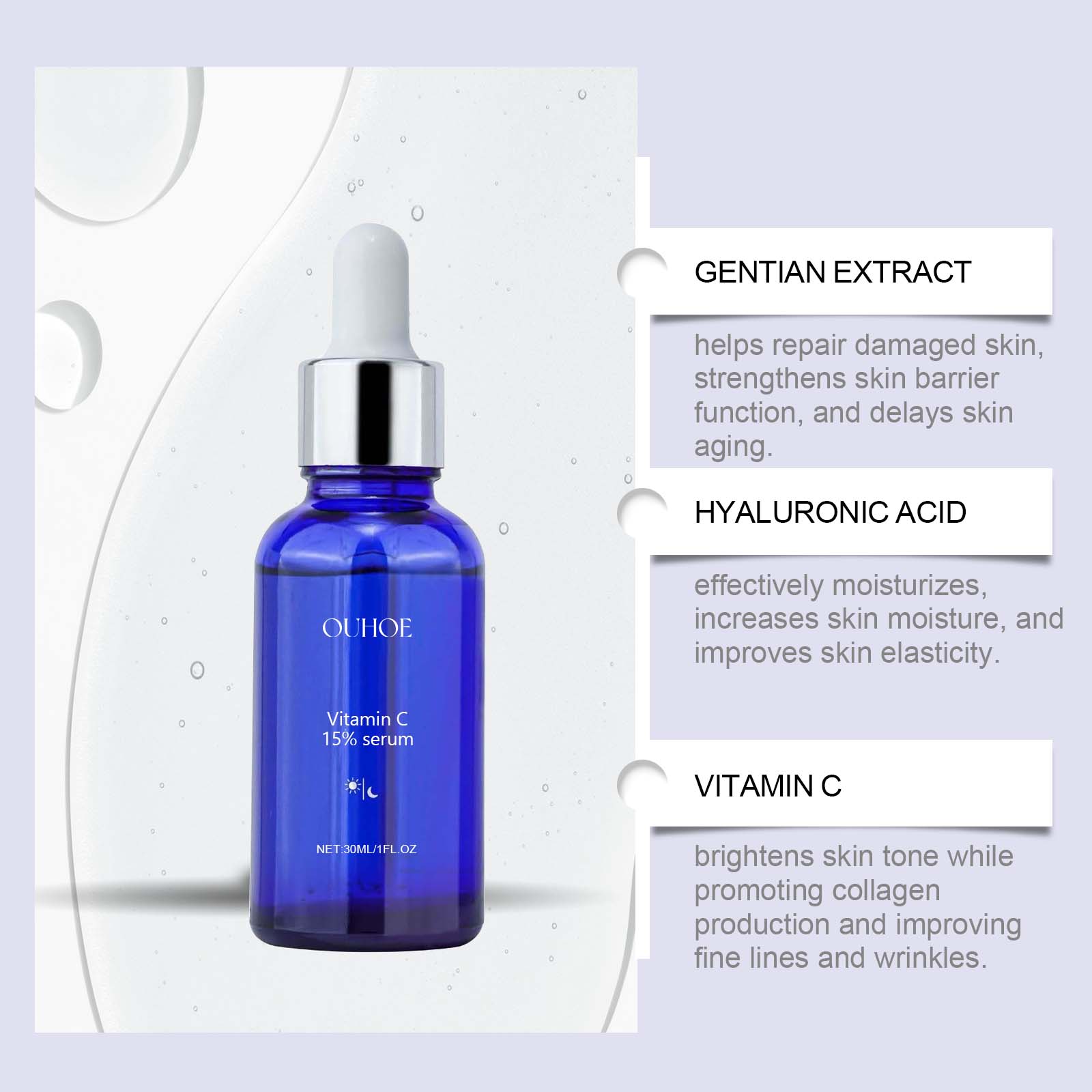OUHOE Facial Firming Serum Moisturizes And Moisturizes Facial Skin Gently And Nourishes Daily Skincare 5 1b761198-de99-4268-b003-44139e789706 null