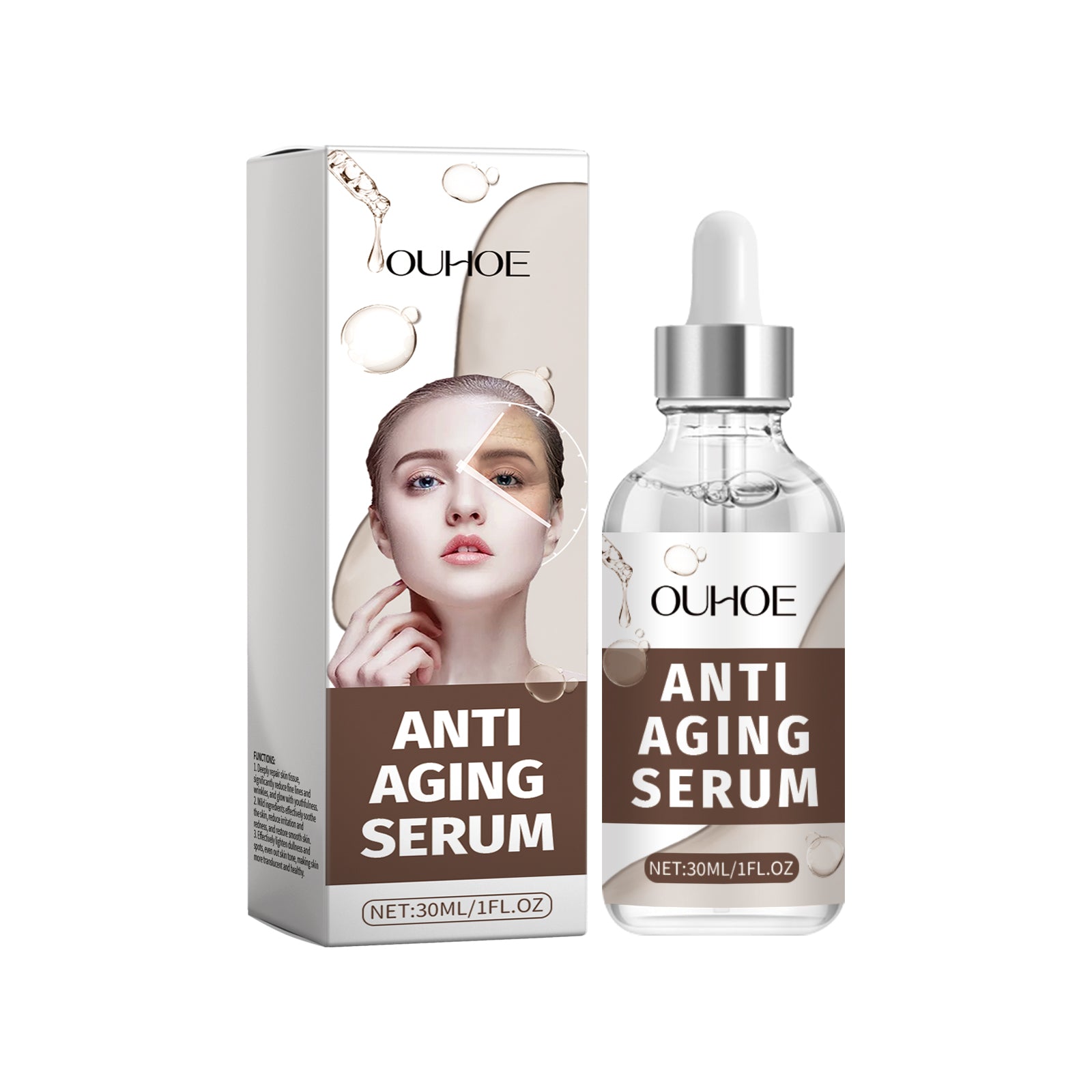 OUHOE Facial Skin Care Essence, Gentle Moisturizing, Moisturizing, Light And Nourishing Facial Essence 30ml 46.61g 4.13*1.18*1.18inch 5 20429857-1d29-4ae7-bbd6-36703f9b473f null