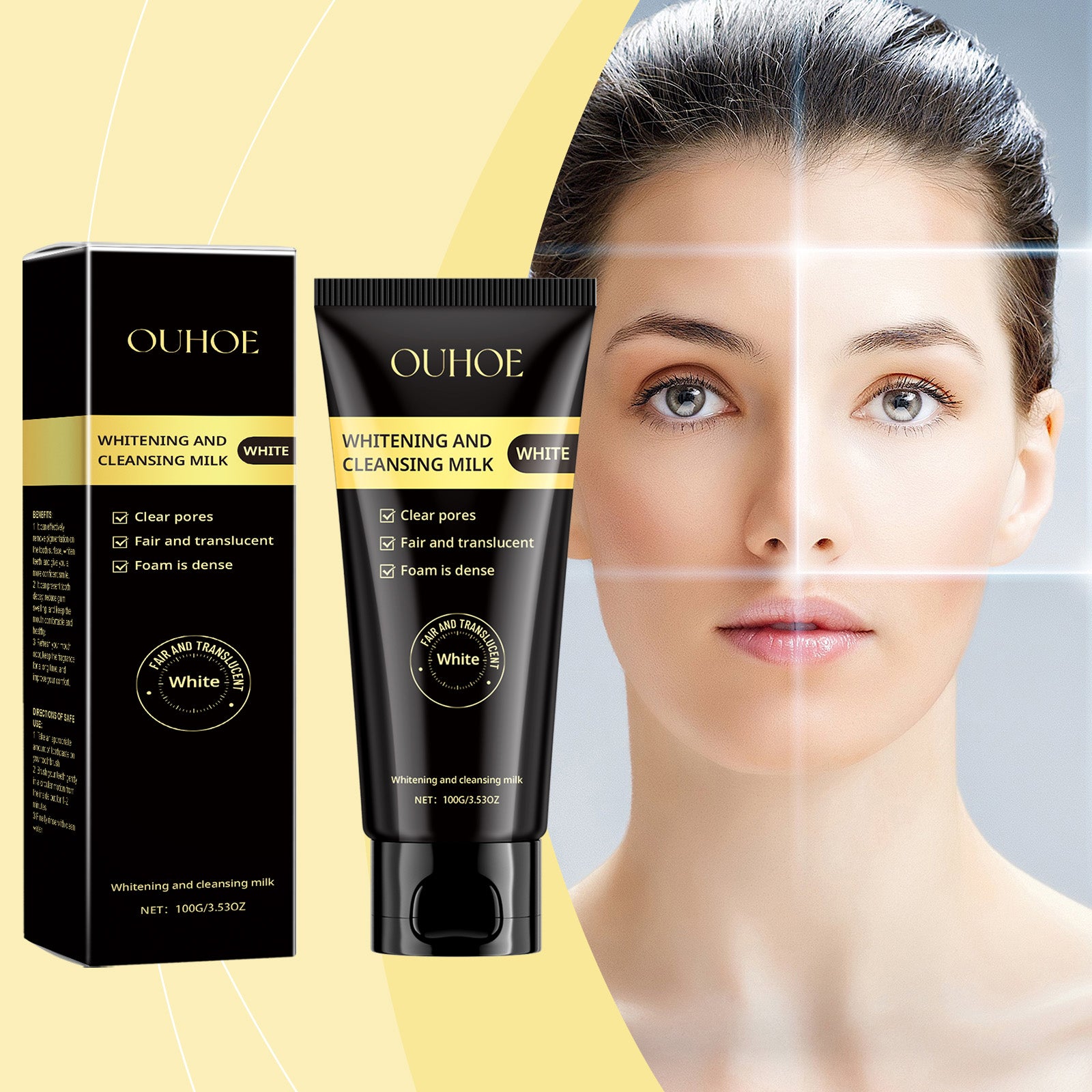 Ouhoe Nicotinamide Whitening Cleanser Deep Clean Hydrating Non-Tension Gentle Hydrating Whitening Moisturizing Cleanser 5 25f2e54f-c8d6-446b-8a81-c983f3651a2d null