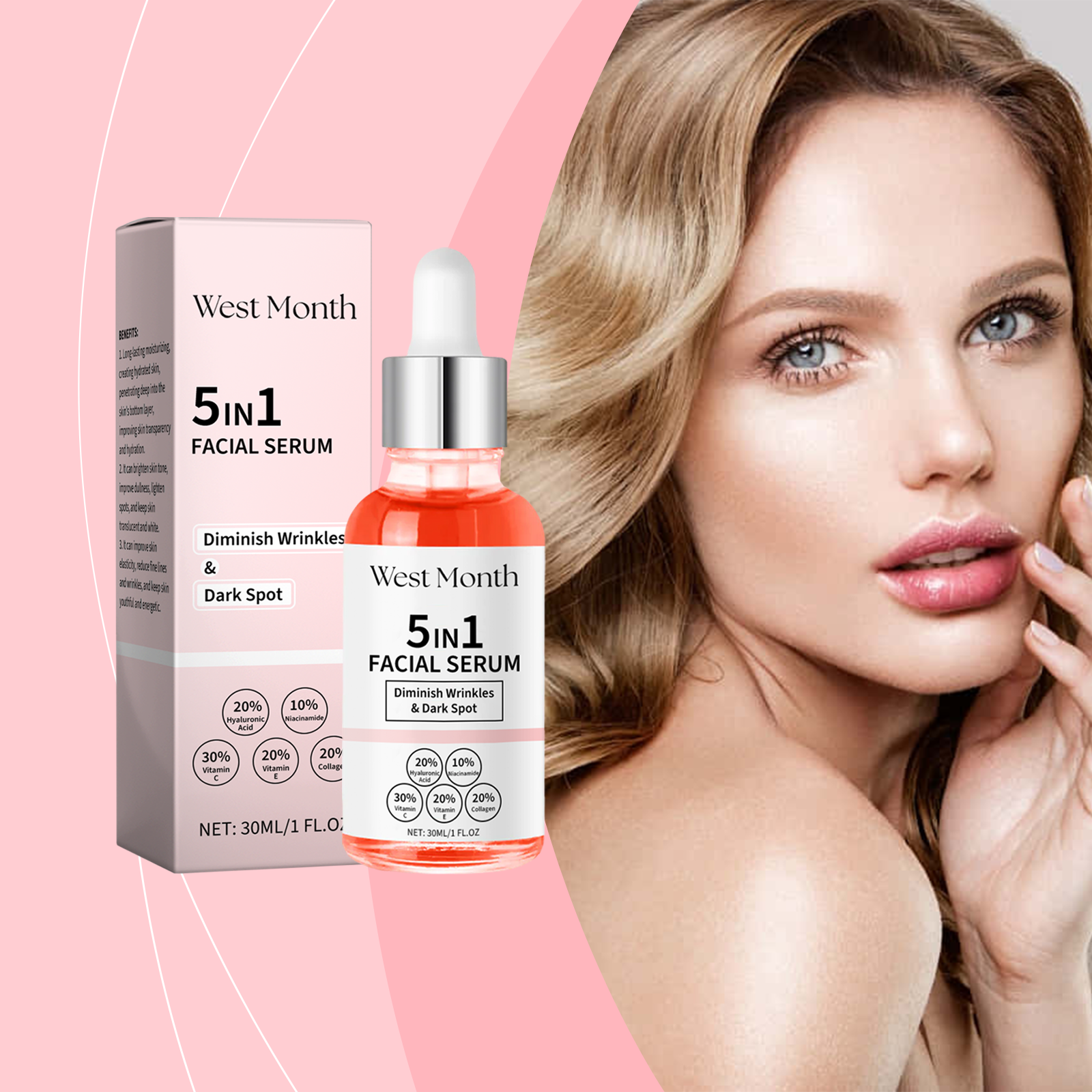 West&Month All-In-One Serum For Skin Improvement Vitamin C Even-Brightening Niacinamide Serum 5 2a85228f-02c4-4805-8845-3aa451c7878a null