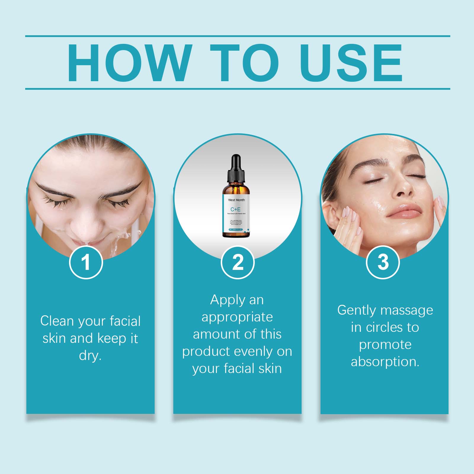 West&Month Vitamin C Facial Serum, Moisturizing, Moisturizing, Brightening And Revitalizing Skin Care 5 2fe824de-0dca-4059-8f29-c69e363e38e0 null