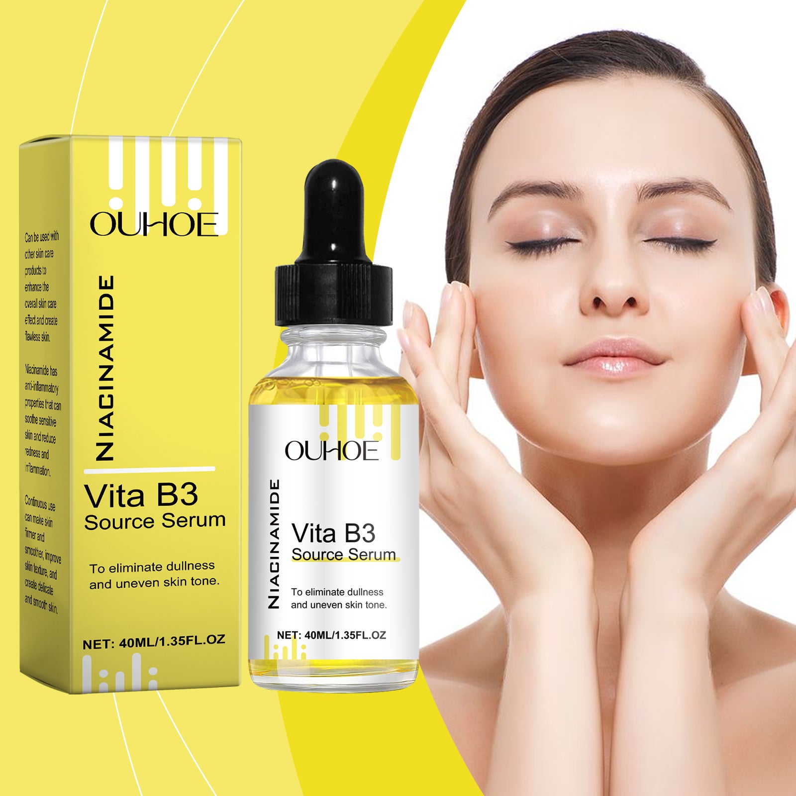 OUHOE Face Serum Moisturizes Facial Skin With Moisture Lock Hydrating Vitamin B3 Serum 5 352b97cd-0f02-4448-b4dc-36477a4a0647 null