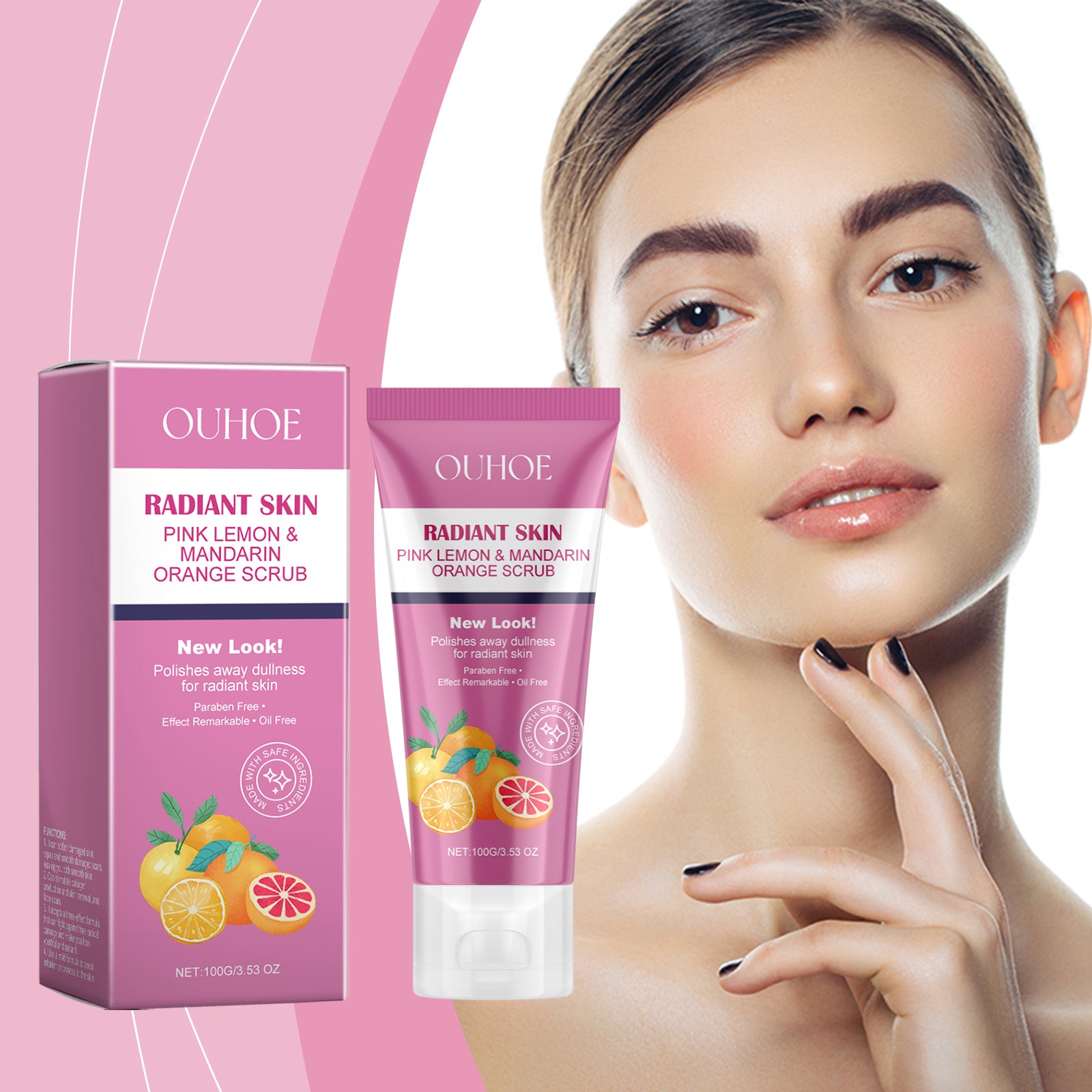 OUHOE Brightening Face Scrub, Gently Cleansing Exfoliating Dead Skin Brightening Soft Cleansing Scrub 5 38473234-99c1-45bd-9bd8-3660f969dc3e null