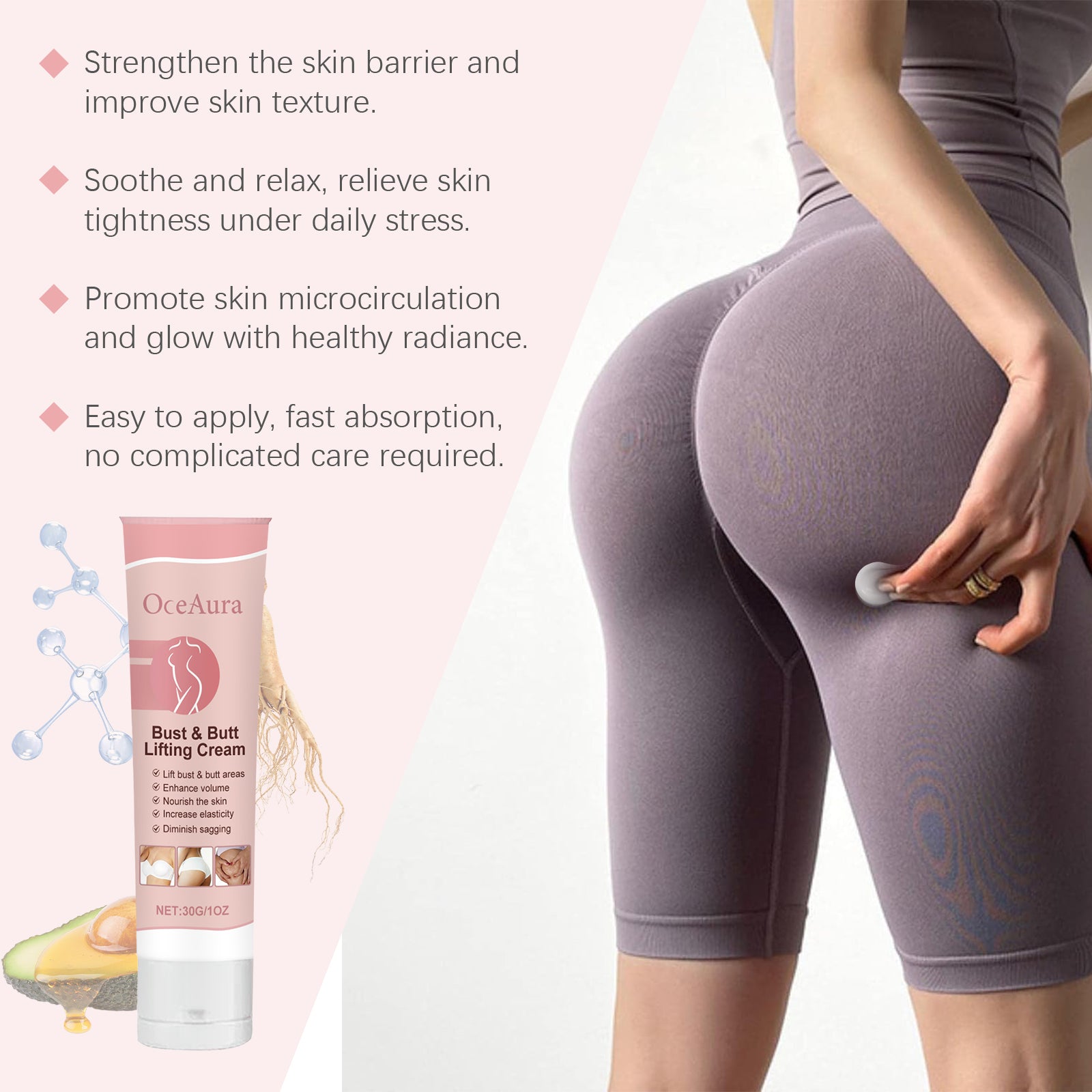 OceAura Breast Care Cream Breast Moisturizing, Firming, Smoothing And Nourishing Butt Skin Body Care Cream 5 48a09b91-2ec8-4600-9fbd-1f375851e958 null