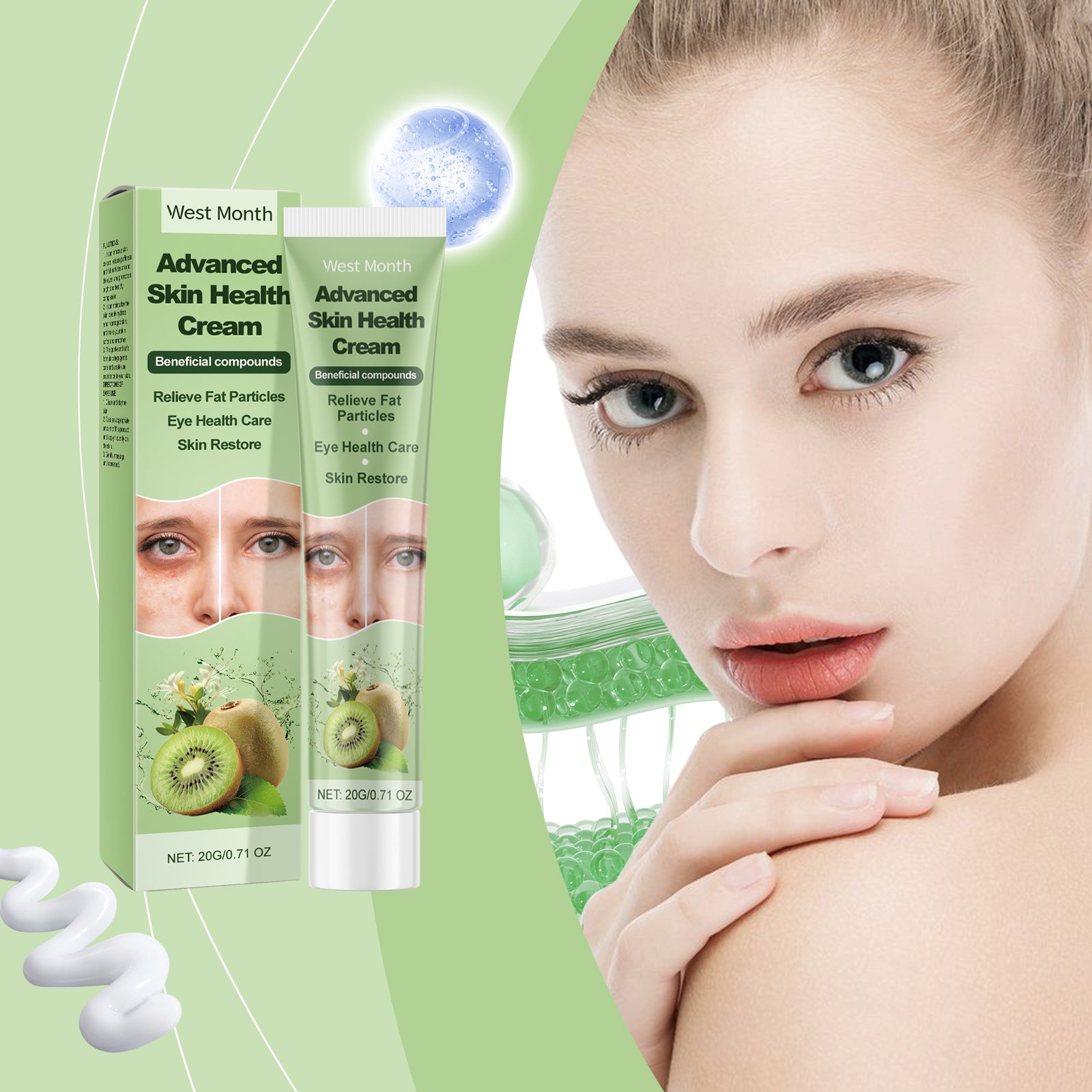 West&Month Skin Care Cream, Skin Repair Fat Granules Moisturizing Delicate And Smooth Skin Care Cream 5 4d67e727-c596-49fb-972b-a353a73b1993 null
