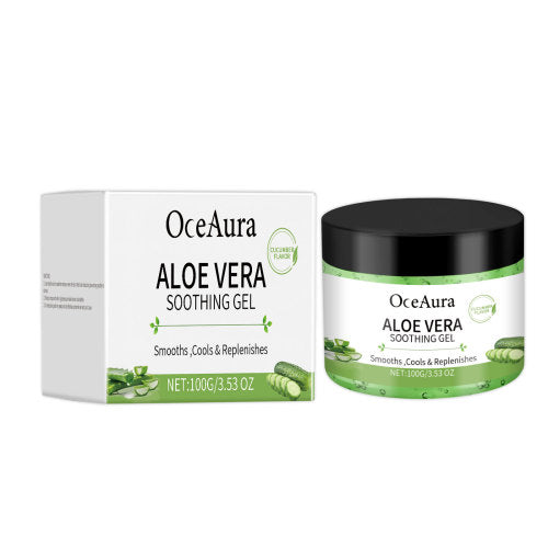 OceAura Aloe Vera Cucumber Gel, Moisturizing And Cooling Body Care Moisturizing And Refreshing Skin Aloe Vera Gel 5 5954adba-2478-4405-9aa7-eb347f164f5c null