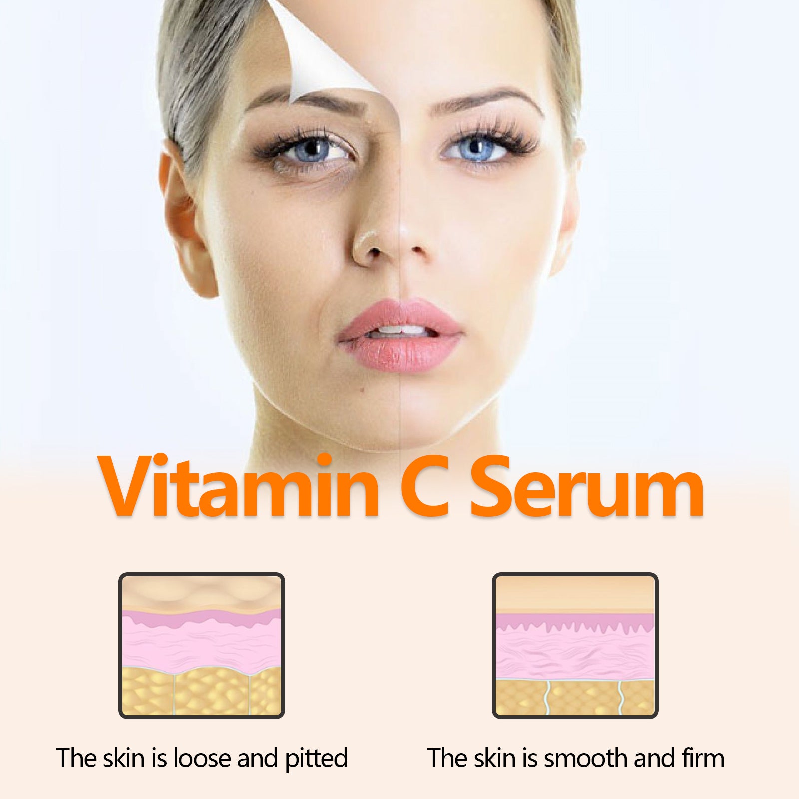 OUHOE Vitamin C Face Serum, Lighten Fine Lines And Tighten Facial Skin Anti-Aging Serum 5 6a45cd94-655c-4cbe-9dee-8cdd227f9fa8 null