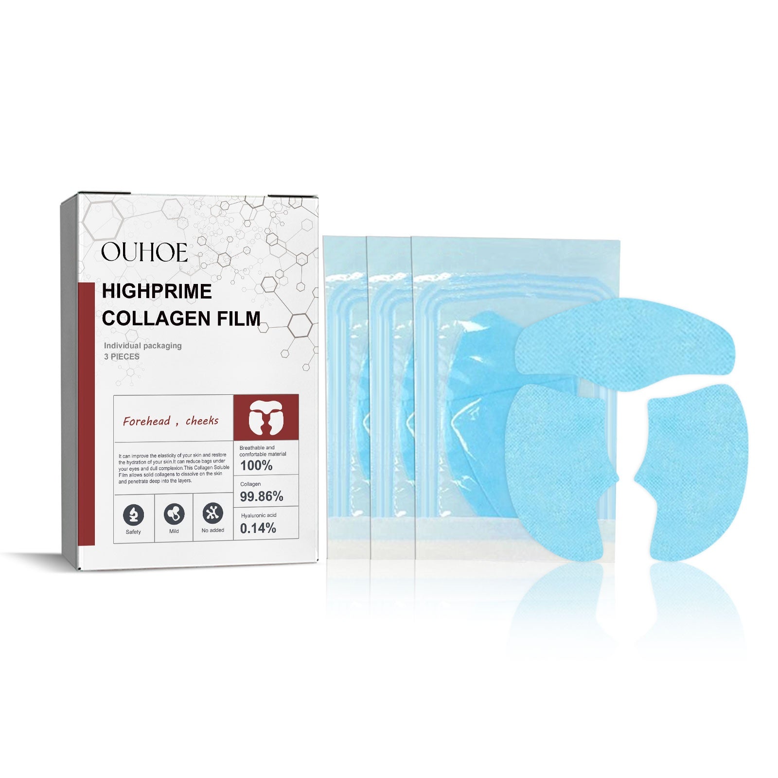 OUHOE Collagen Mask Fades Wrinkles, Dark Circles, Tightens Skin, Plumps, Moisturizes, Rejuvenates 5 6cb5b059-6247-43c7-ae9f-e045bc477d56 null