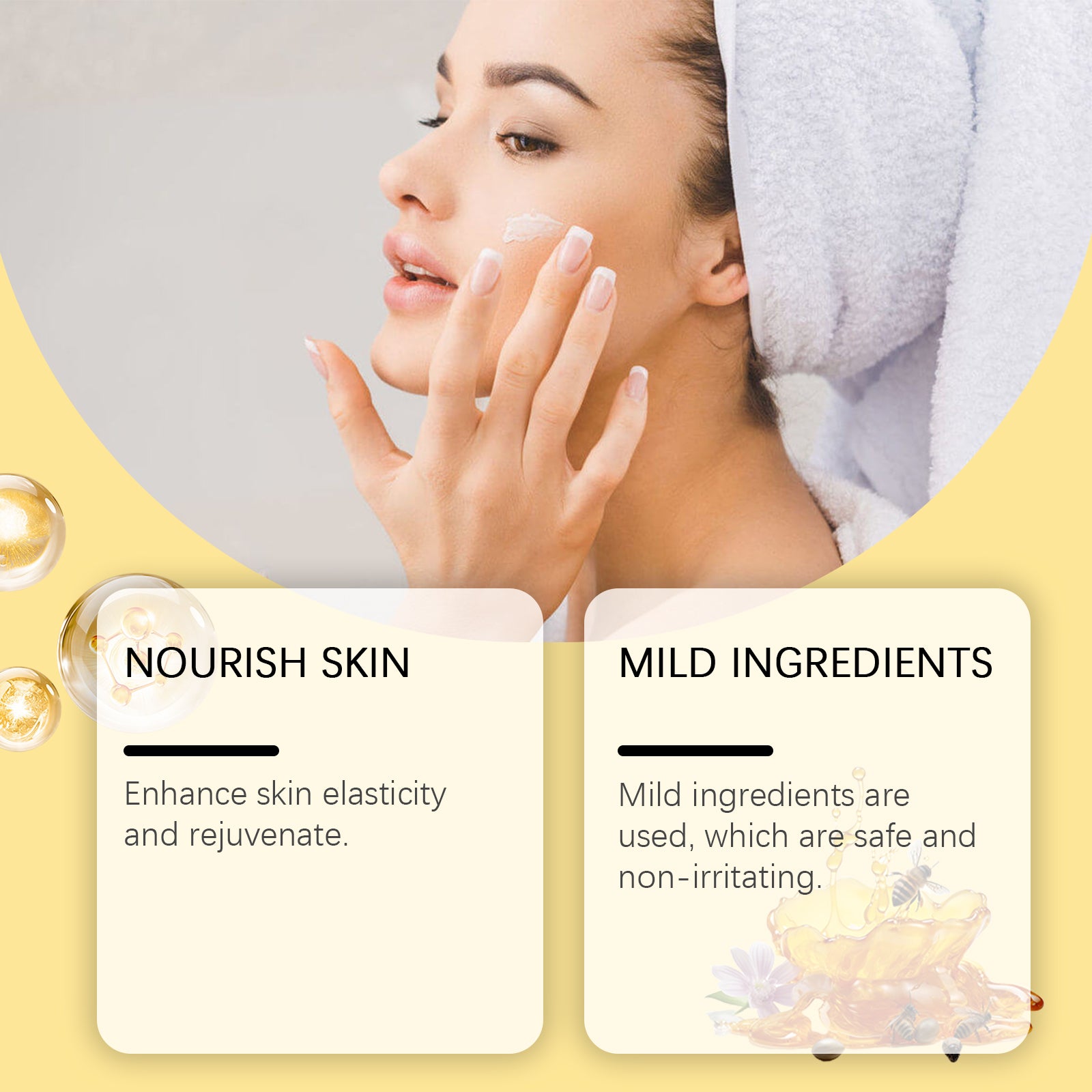Wiyun Bee Venom Skin Care Cream, Gentle Nourishing Care Facial Skin Moisturizing Hydrating Tender Skin Care Cream 5 6f5b26de-f3cc-4d41-bae2-e9c7f2d11bf3 null