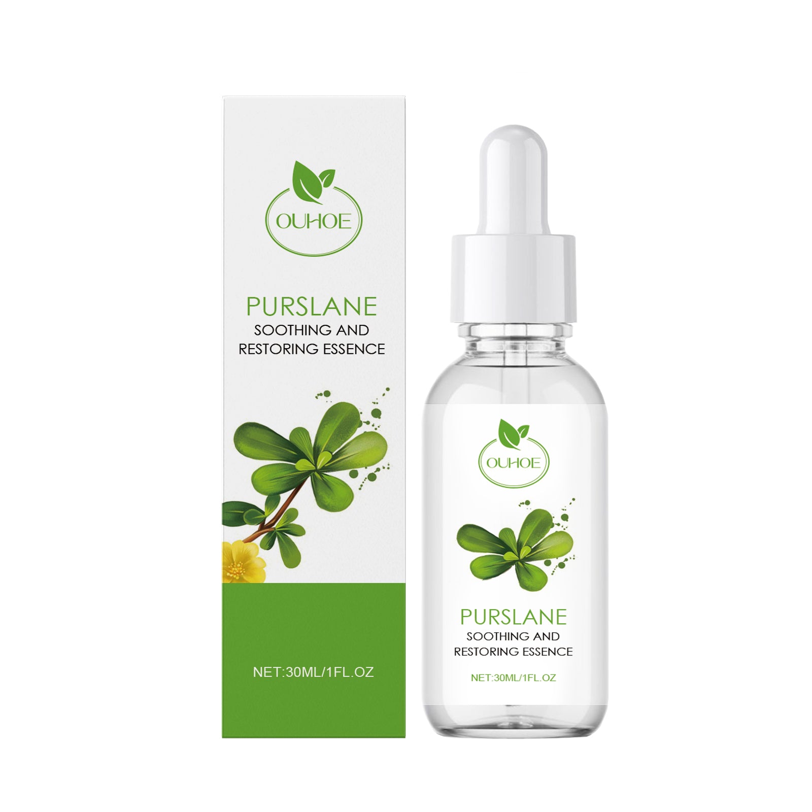 OUHOE Purslane Soothing Repair Serum, Redness Soothing Facial Hydrating Moisturizing Serum 30ml 49.43g 1.18*1.18*4.33inch 5 6f8cfc43-dc2d-459b-a70e-5616b8bac3a8 null