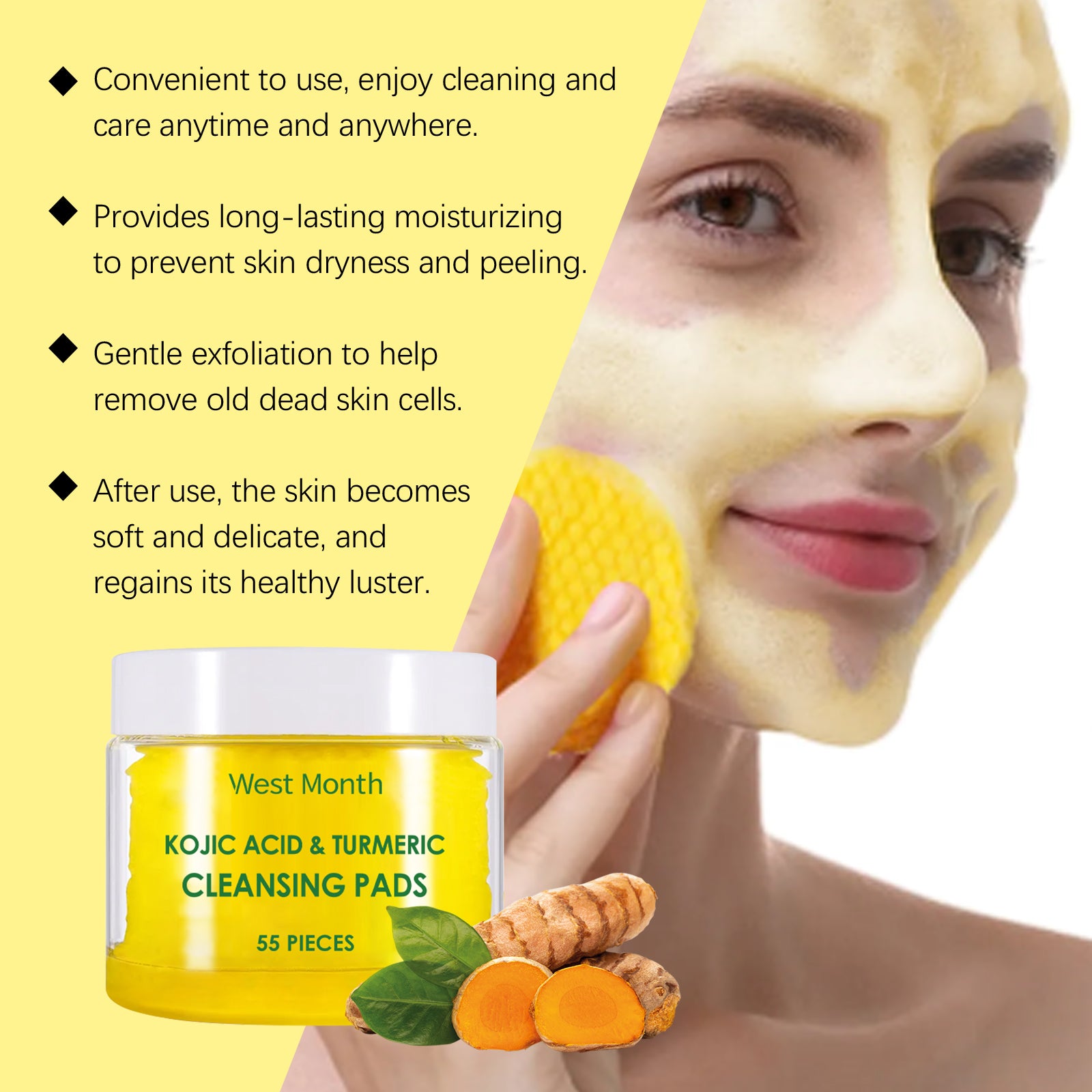 West Month Turmeric Cleanser Cleanser Facial Skin Gentle Moisturizing Moisturizing Skin Care Cleanser 5 8370f3ca-30a3-4528-b390-374388c1f46f null