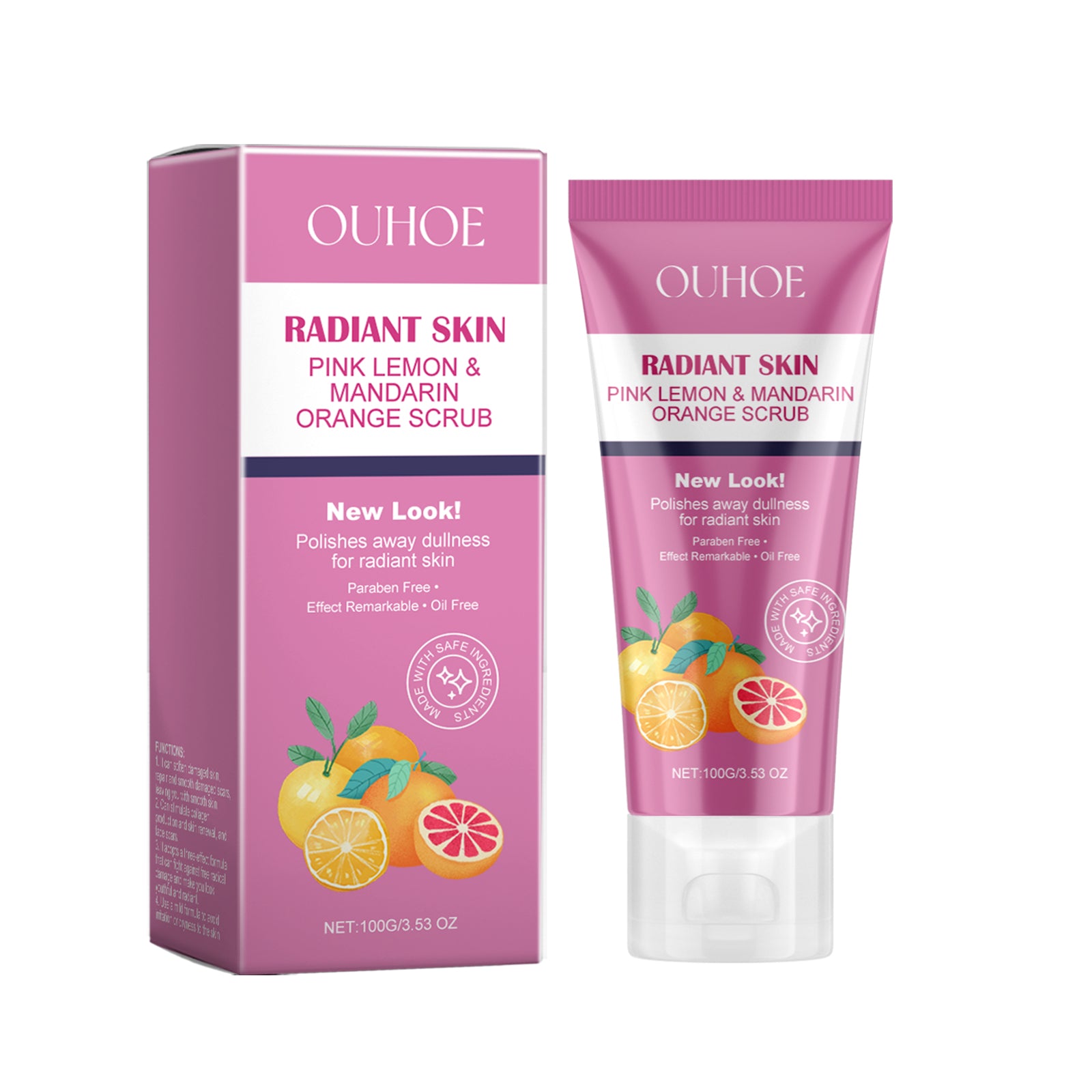 OUHOE Brightening Face Scrub, Gently Cleansing Exfoliating Dead Skin Brightening Soft Cleansing Scrub 100g 134g 5.04*2.17*2.17inch 5 878ef842-78f4-423c-99bb-d338de13133d null