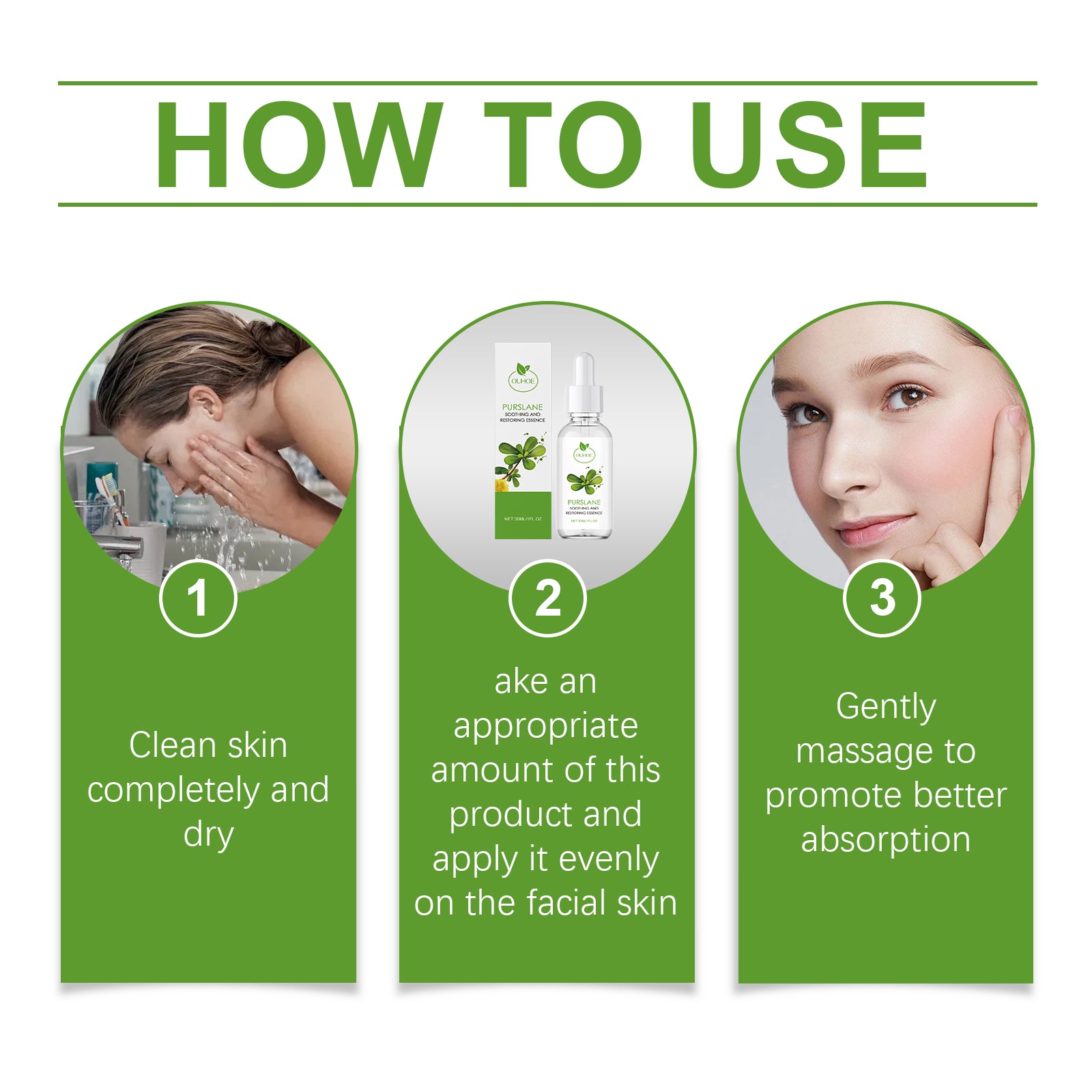 OUHOE Purslane Soothing Repair Serum, Redness Soothing Facial Hydrating Moisturizing Serum 5 8891f362-c74a-4d43-88bf-708b4a995c69 null