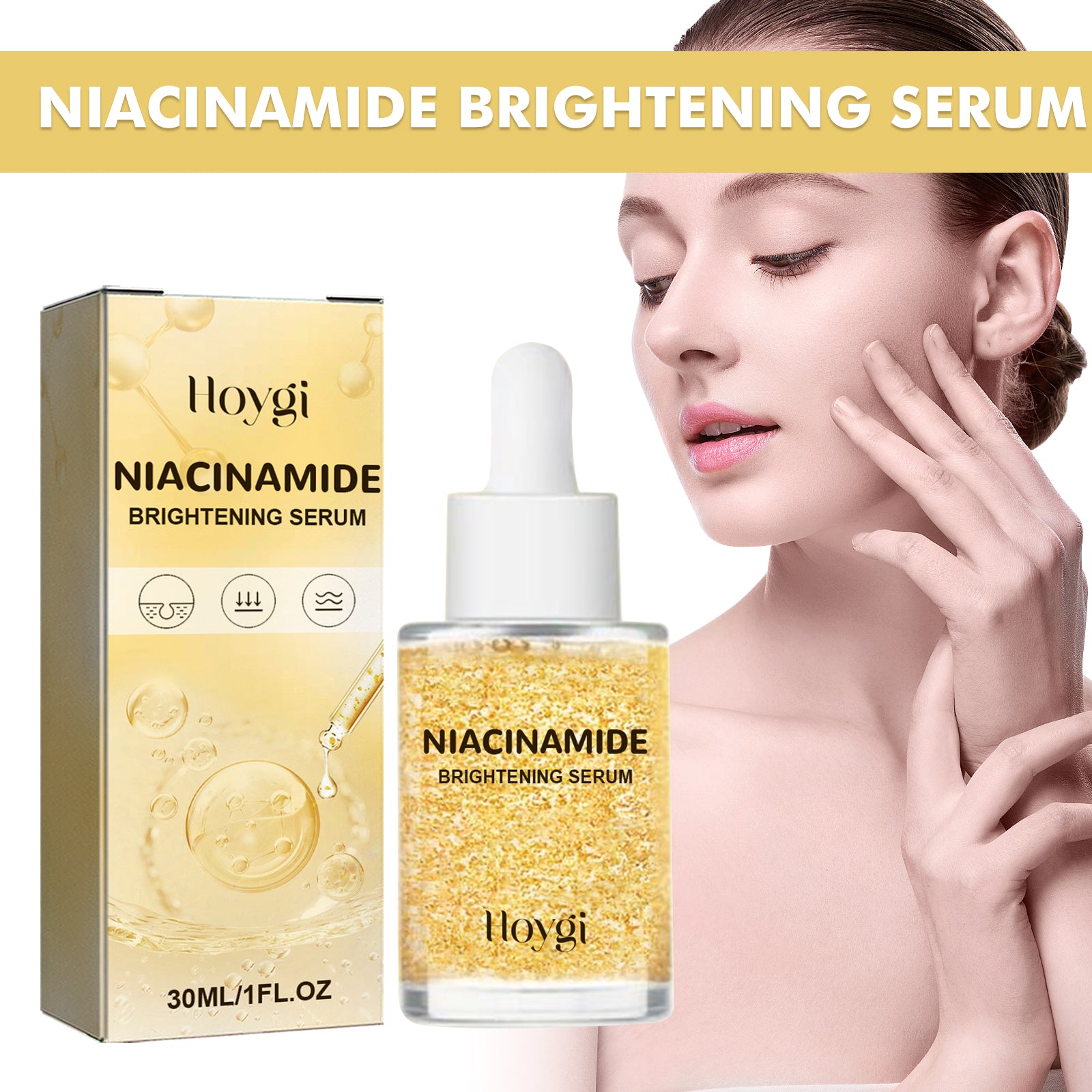 HOYGI Niacinamide Brightening Serum, Lightening Spots And Fine Lines Brightening Skin Hydrating Moisturizing Facial Treatment 5 8f758ff2-9246-433f-83d6-72c7d7949086 null