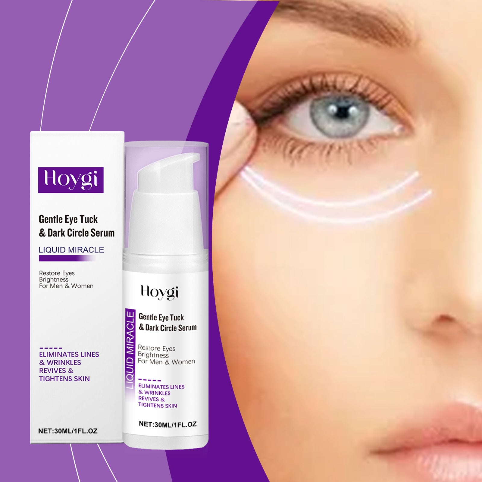 Hoygi Eye Serum Moisturizes Eye Skin Brightening, Hydrating And Moisturizing Daily Massage Treatment Serum 5 9017253d-40d4-4231-839e-269fe399704b null