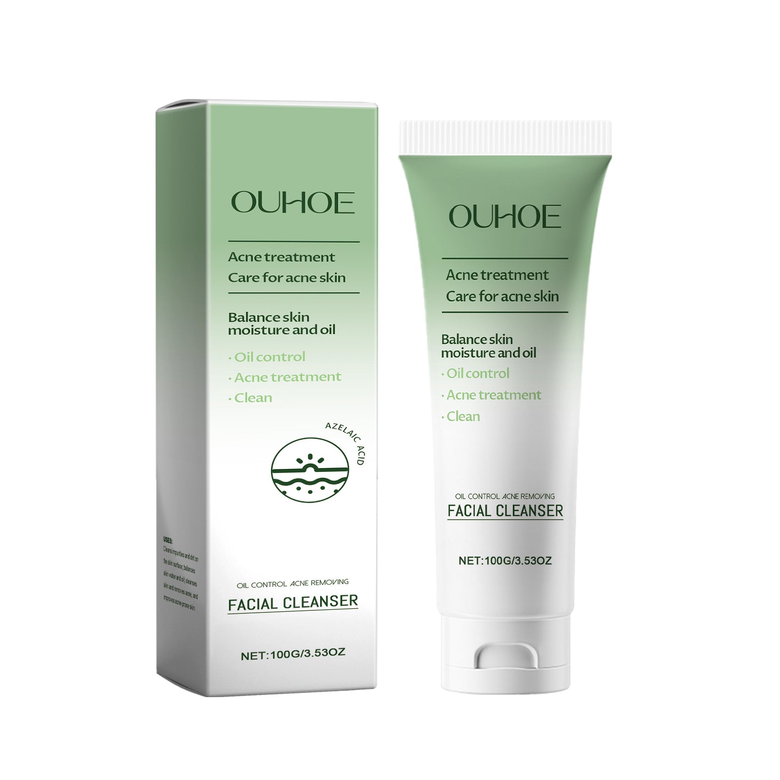 OUHOE Cleanser, Gently Cleanser Facial Skin Hydrating And Hydrating Refreshing Daily Skincare Beauty Cleanser 5 94ff3ea6-88c2-4f2d-b703-46e88b33af8f null
