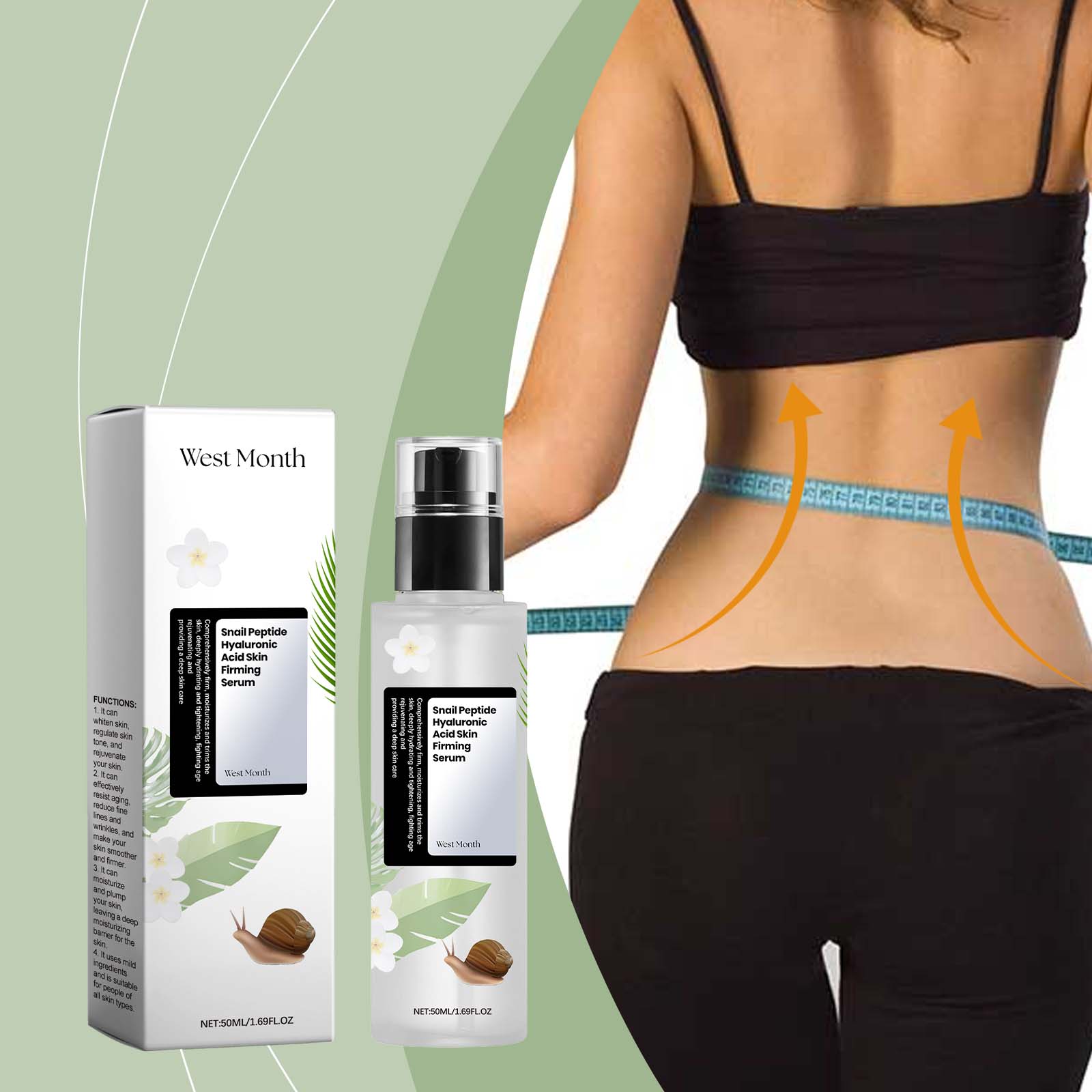 West&Month Snail Peptide Hyaluronic Acid Firming Serum Moisturizes And Tights Skin, Firming And Smoothing Skin Lines 5 958c5ba7-2eb1-43b2-83ae-e7843c857fa9 null