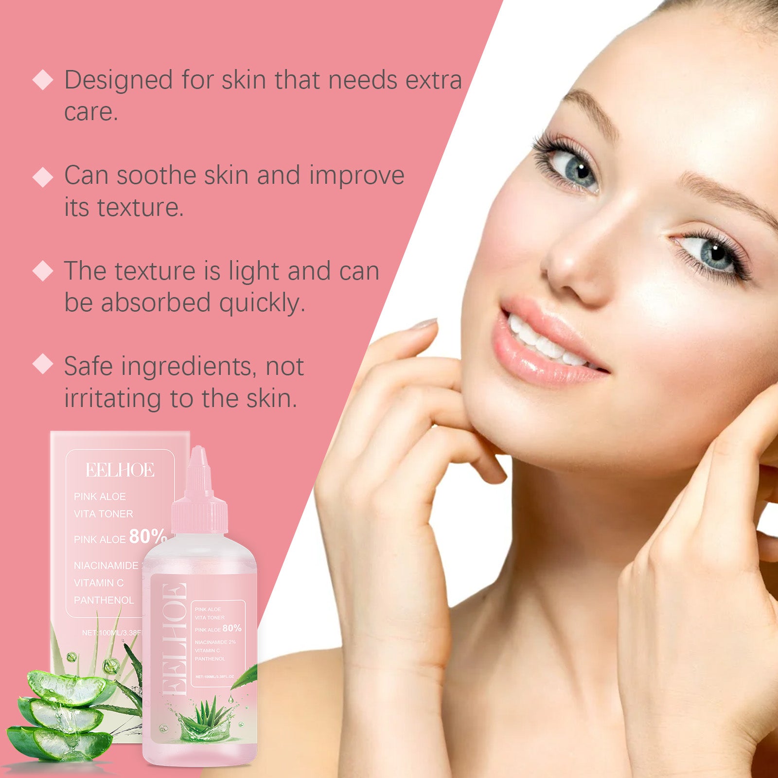 EELHOE Aloe Soothing Toner Gently Pamper And Moisturize Face Skin Hydrating And Moisturizing Facial Water 5 991e4268-6931-4772-8d09-7b68cbfd5e1e null