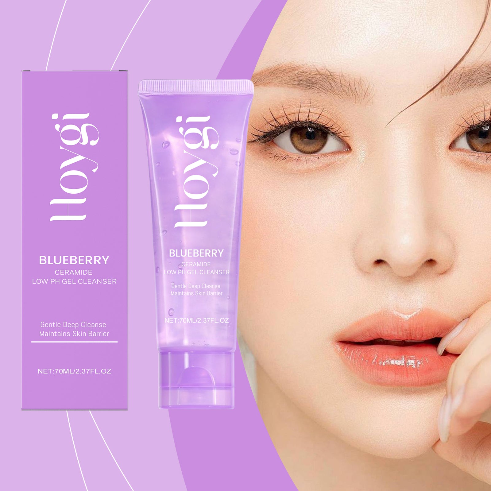 Hoygi Blueberry Flavorful Ceramide Cleansing Gel, Facial Skin Cleansing Moisturizing Hydrating Cleanser 5 9c12c210-2fd2-4f11-bfe0-f7f4c858eac1 null