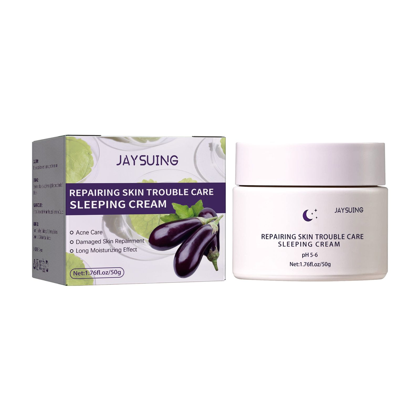 Jaysuing Night Care Sleep Cream, Hydrating Night Repair Skin Barrier Brightening Whitening Cream 50g 70g 2.04*2.04*1.81inch 5 9f1381b1-fddb-4078-a33c-db750e658374 null