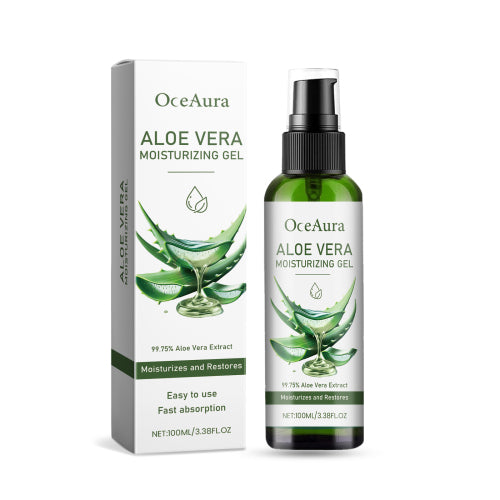 OceAura Aloe Vera Moisturizing Gel Gently Nourishes Facial Skin, Moisturizing And Refreshing Aloe Vera Gel 5 a106bc86-eaec-456e-bbb5-af678aadb1e7 null