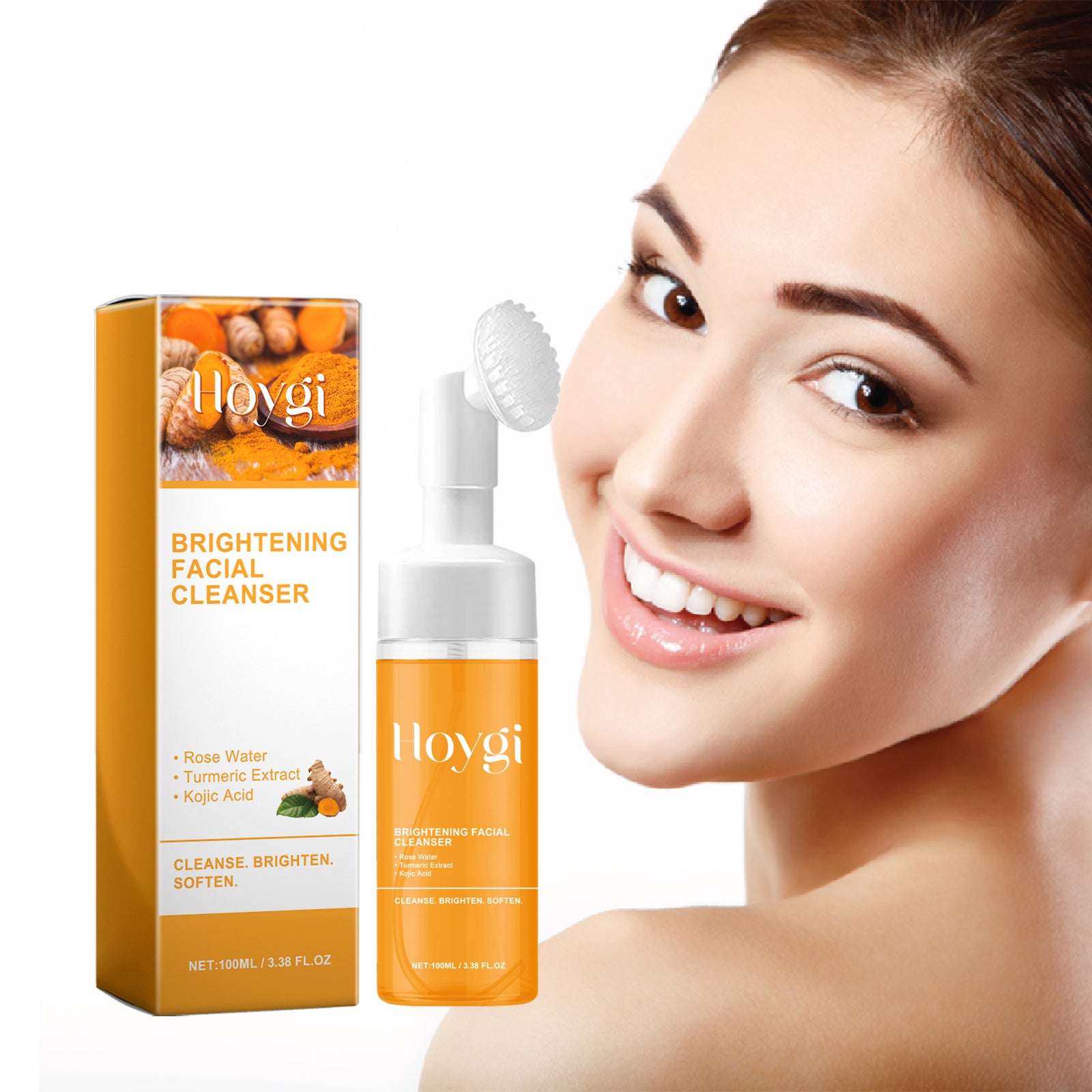 Hoygi Brightening Facial Cleanser, Deep Clean Facial Skin Fade Acne Mark Acne Mark Moisturizing Whitening Beauty 5 a2c0a577-0ca4-4d93-ad16-108cc9d6ec88 null