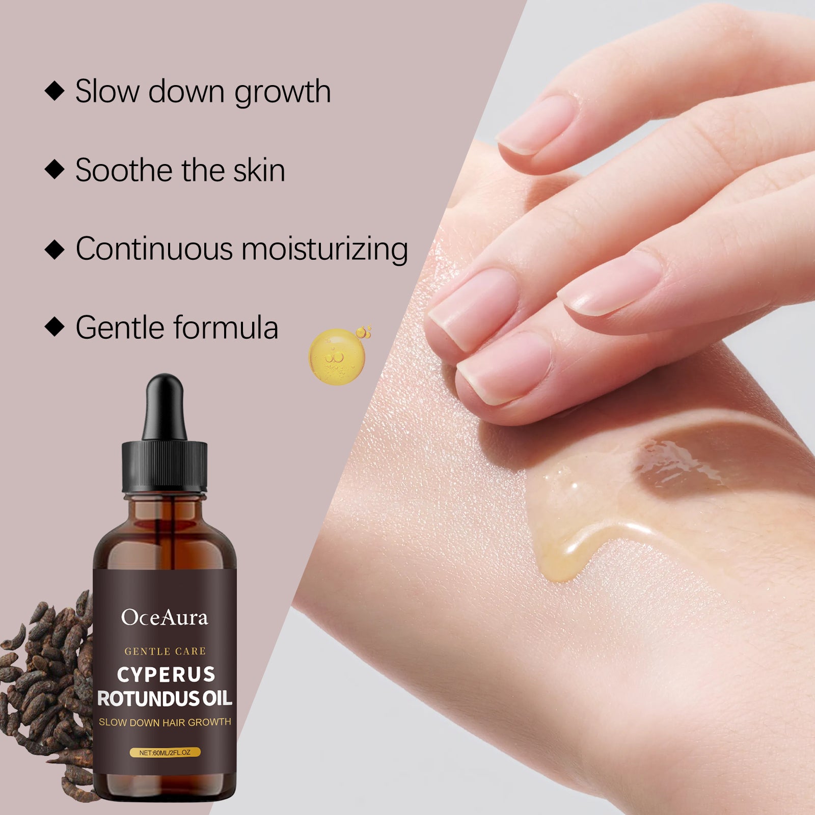 OceAura Fragrant Aconite Treatment Oil, Gently Nourishes Smooth Body Skin Cleansing Hair Removal Treatment Oil 5 b6e431a9-7e71-454d-9995-8b5177de3ebb null