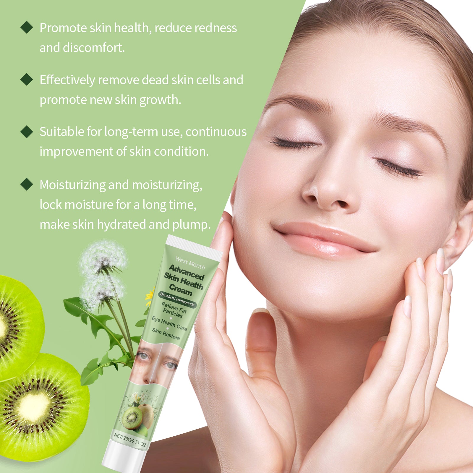 West&Month Skin Care Cream, Skin Repair Fat Granules Moisturizing Delicate And Smooth Skin Care Cream 5 b703f403-e13d-44c1-840a-c6c94e9f0b2a null