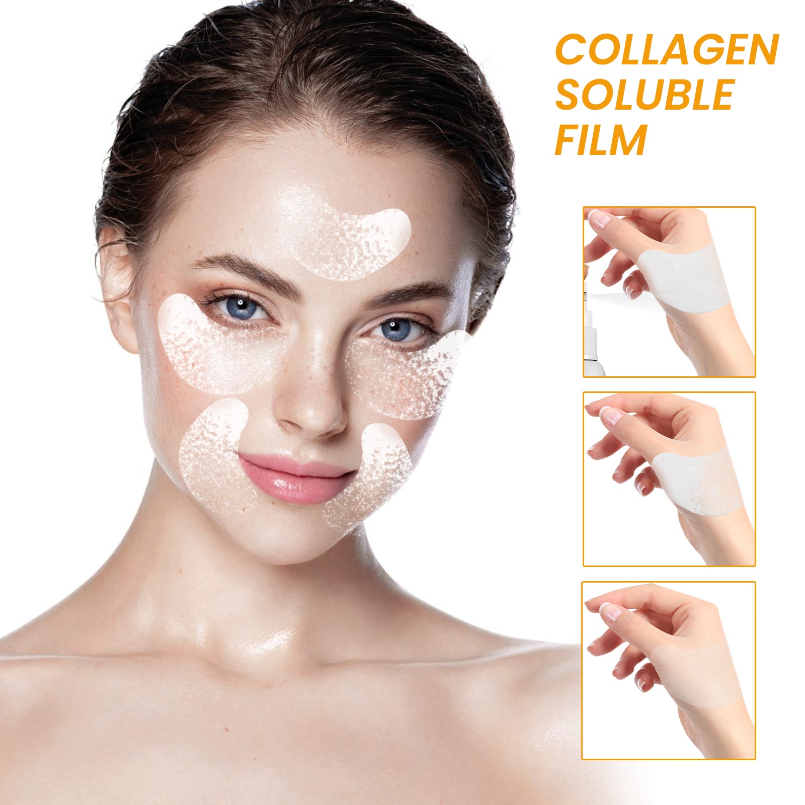 Jaysuing Collagen Soluble Film, Eyes Forehead And Cheeks Light Lines Moisturizing And Firming Mask 5 b7bf5596-90b2-4220-9042-942b344968b6 null