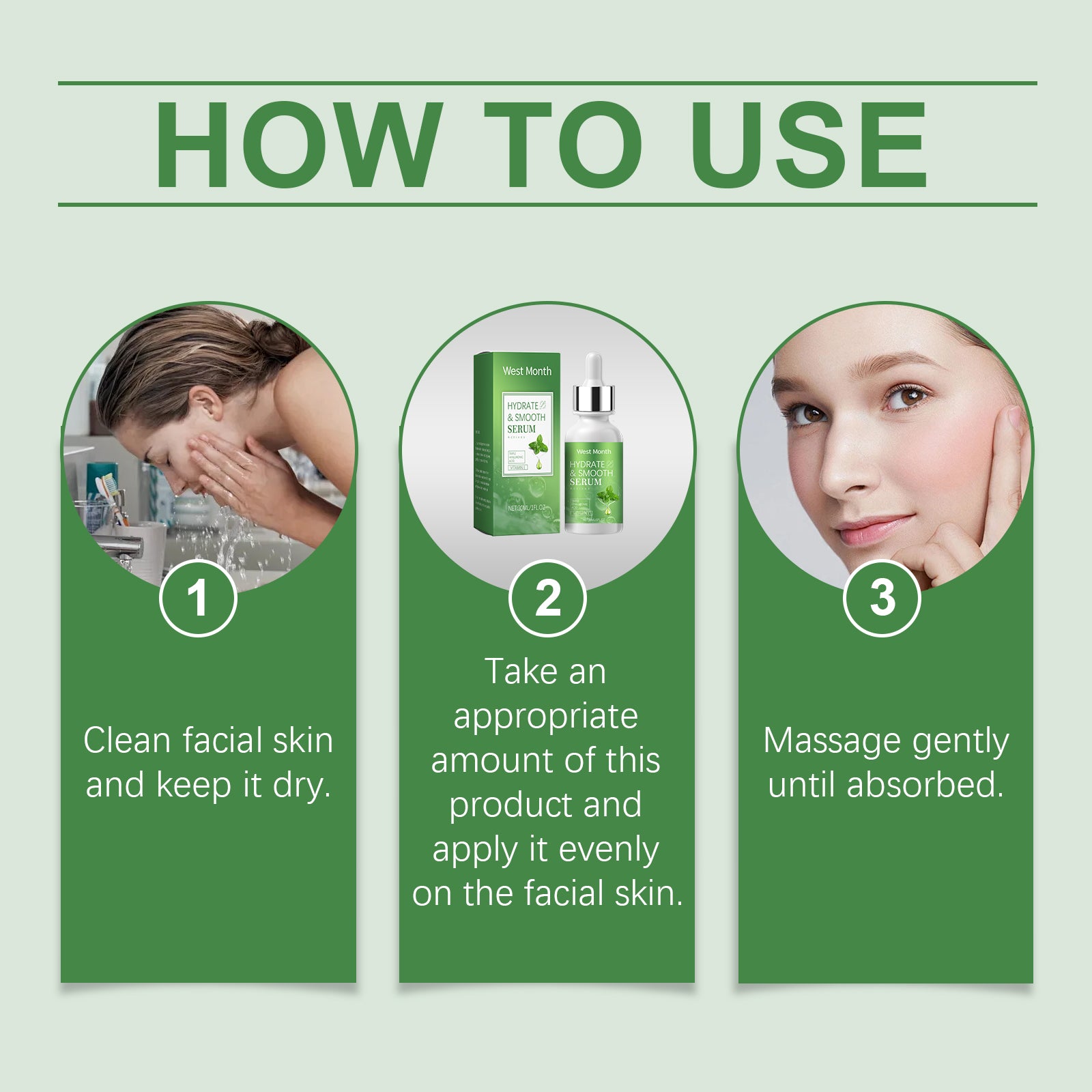 West&Month Hydrating Serum With Hyaluronic Acid, Facial Skin Hydrating, Brightening And Firming Serum 5 bac6d796-5617-4f48-8c27-8f32fb42bd9d null