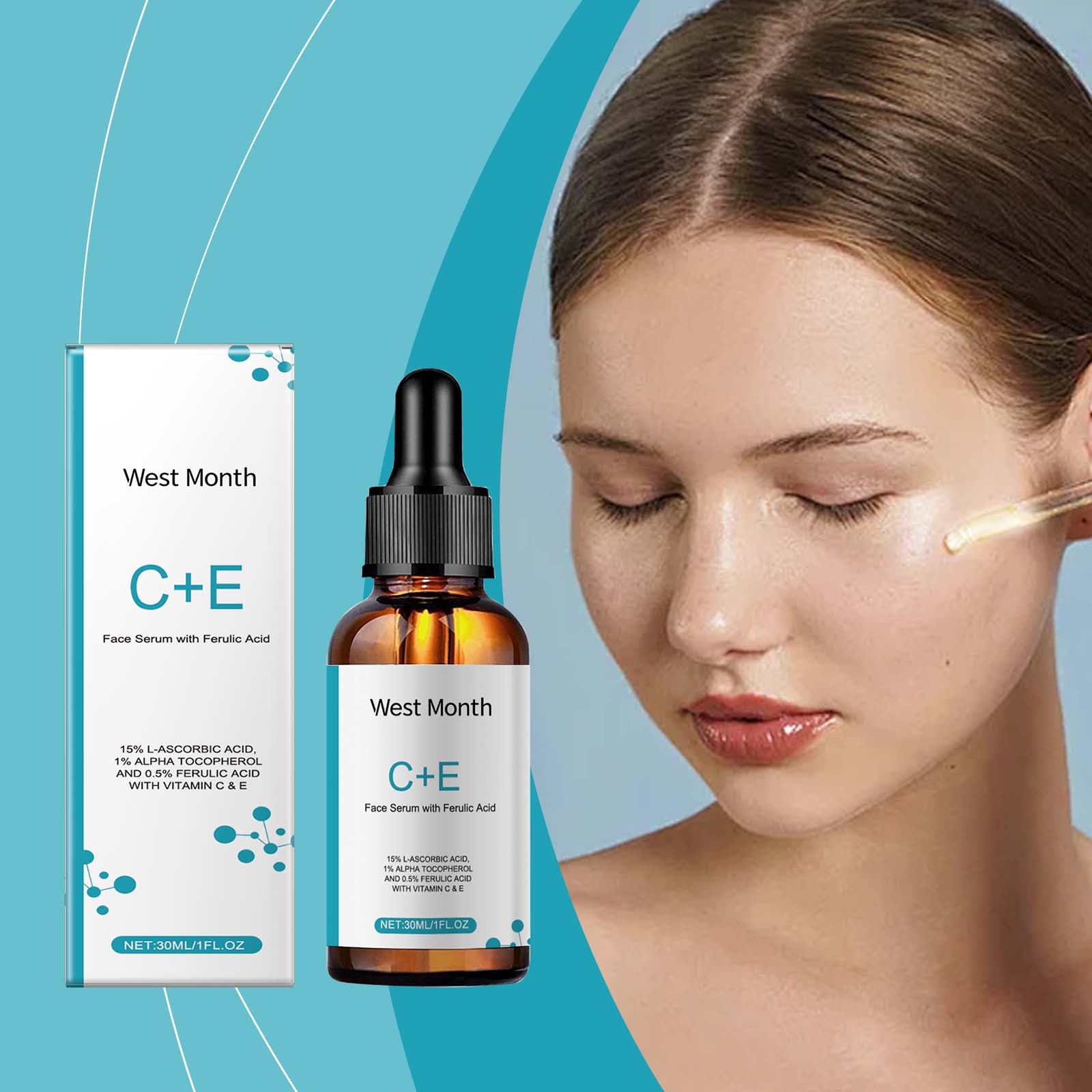 West&Month Vitamin C Facial Serum, Moisturizing, Moisturizing, Brightening And Revitalizing Skin Care 5 be8a2596-c539-4376-92d9-5ef7395fd8ed null