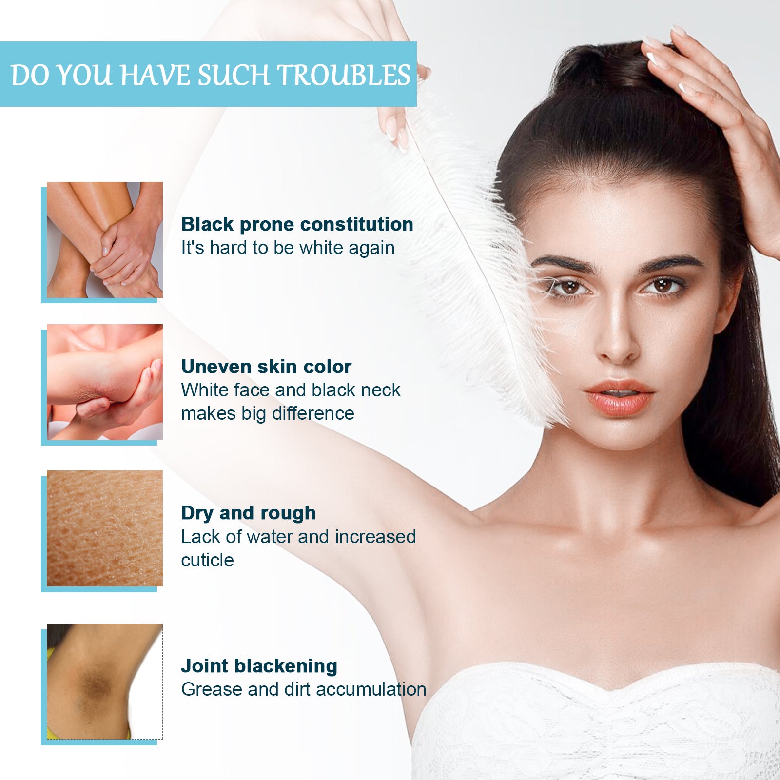 OUHOE Body Toner Lightening Armpit Knee Joint Dark Moisturizing Skin Whitening Body Beauty Care 5 c578d496-e11c-481a-b5eb-c13beffbb3a3 null