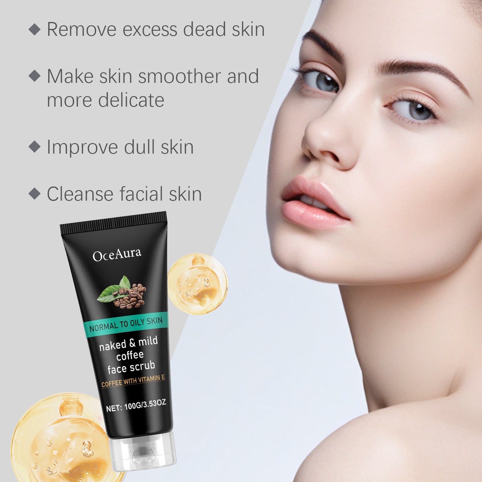 OceAura Caffeine Cleanser Gentle Exfoliating Blackhead Facial Treatment Pore-Clearing Cleanser 5 c639f52b-1b32-44bc-a0b3-0803e08ad35d null