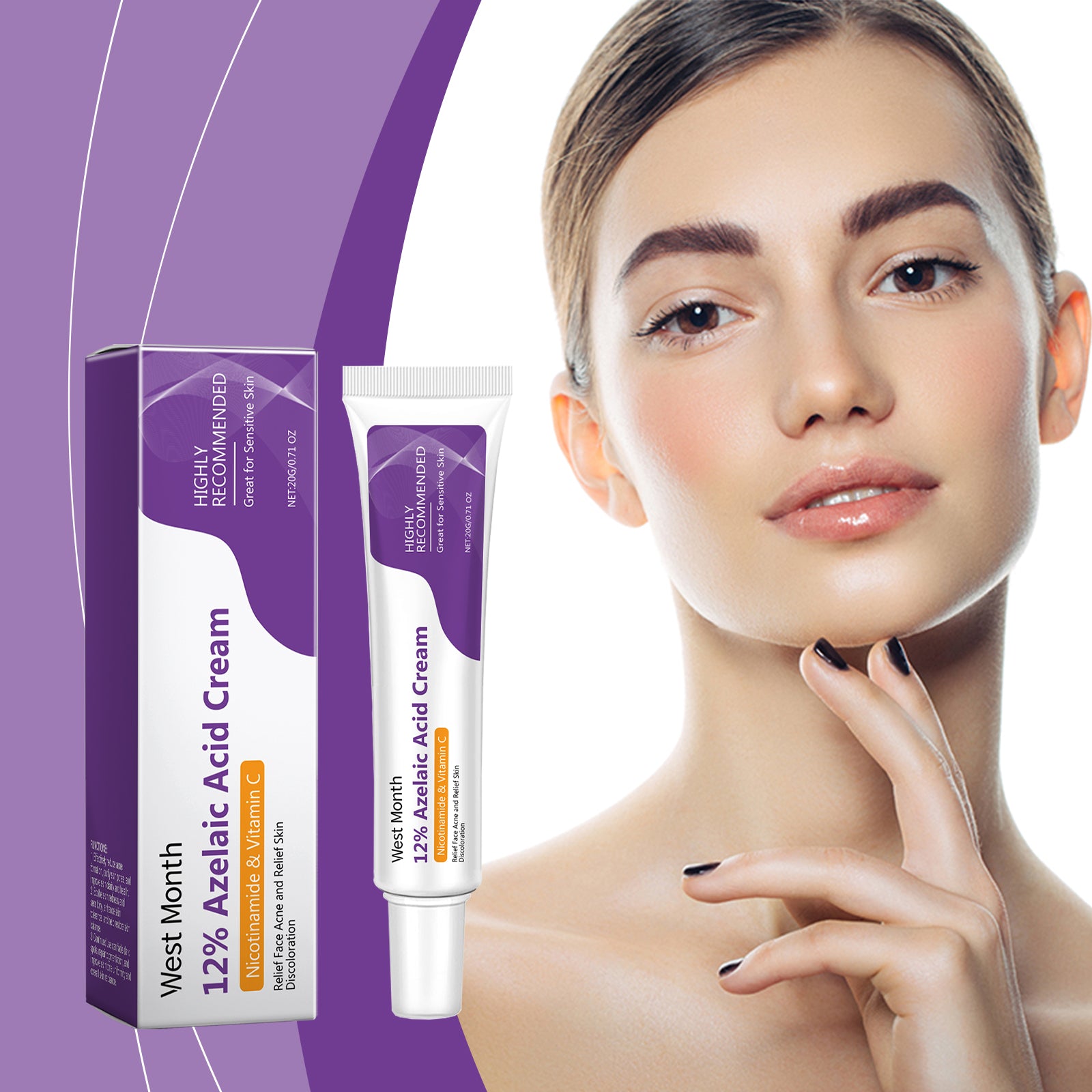 West&Month Azelaic Acid Repair Cream, Gently Repair Facial Skin Cleansing Cream 5 c6ee880c-7eb3-4b12-83a9-fba7174bca42 null