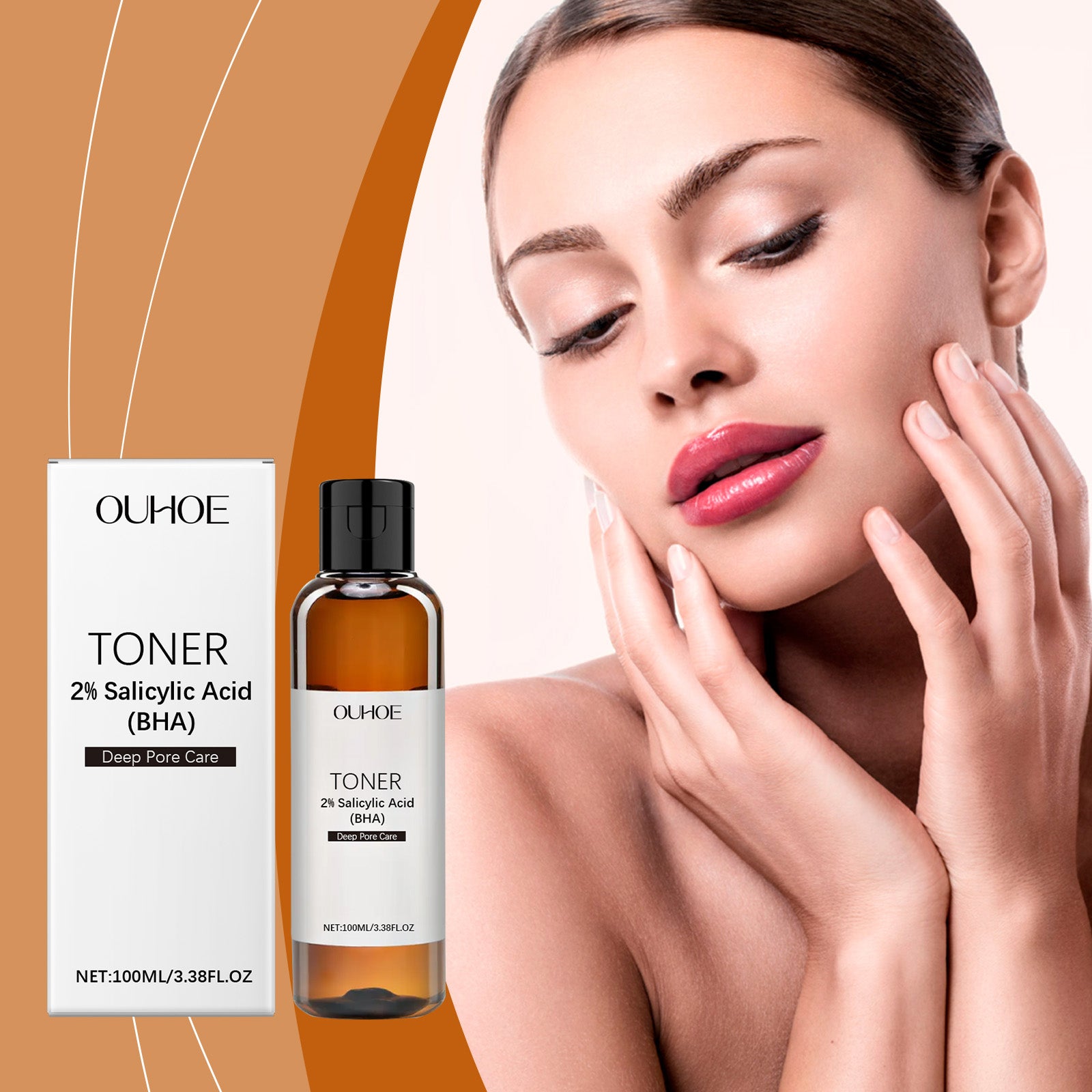 OUHOE Salicylic Acid Pore Care Toner Gently Moisturizes And Hydrates Skin Refreshing Toner 5 d22f3652-425d-47f0-940b-b26a85be038c null