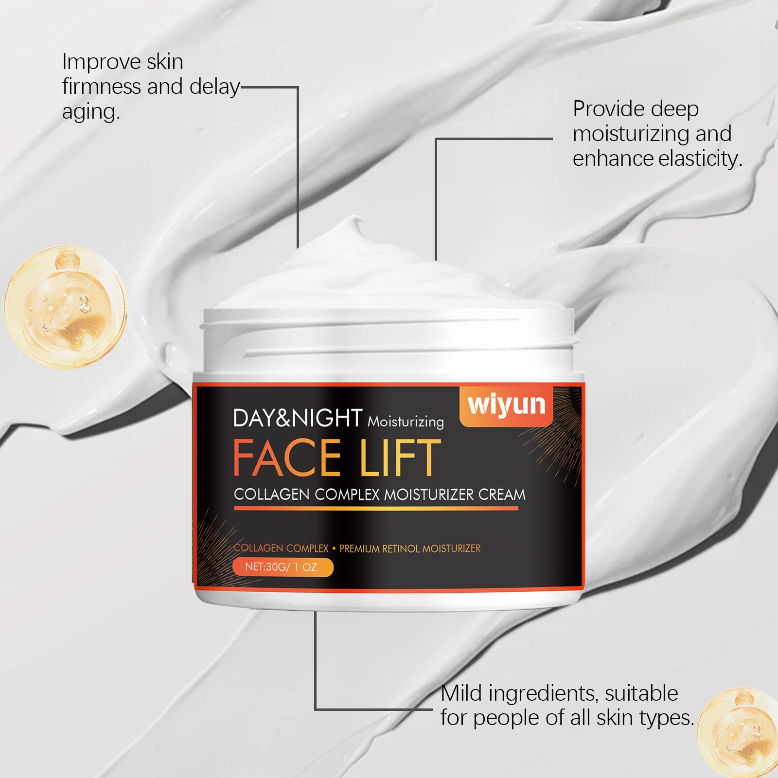 Wiyun Collagen Moisturizer, Moisturizes and improves dull, firming and brightening facial skin Moisturizer 5 d428cf73-179d-481c-9231-8fedf53744f0 null