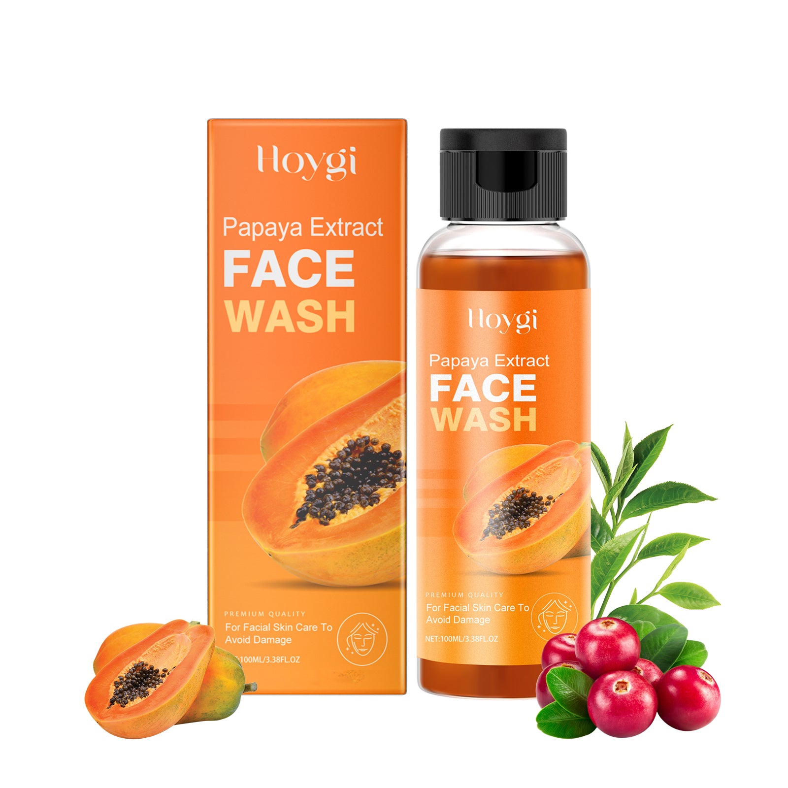 Hoygi Papaya Face Wash, Gentle Cleanser Not Tight Moisturizing Hydrating Moisturizing Skin Tender Skin Care Face Wash 5 d4f93b30-0cb0-49b7-a93c-35ffbdadbaa9 null
