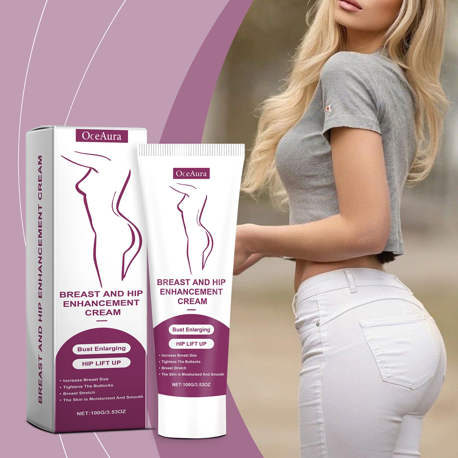 OceAura Buttock And Chest Care Cream Buttock And Chest Skin Moisturizing Care Elastic Moist And Smooth Skin Daily Body Care 5 d7eb21c0-b6a2-4886-93a6-7684f6db9d41 null