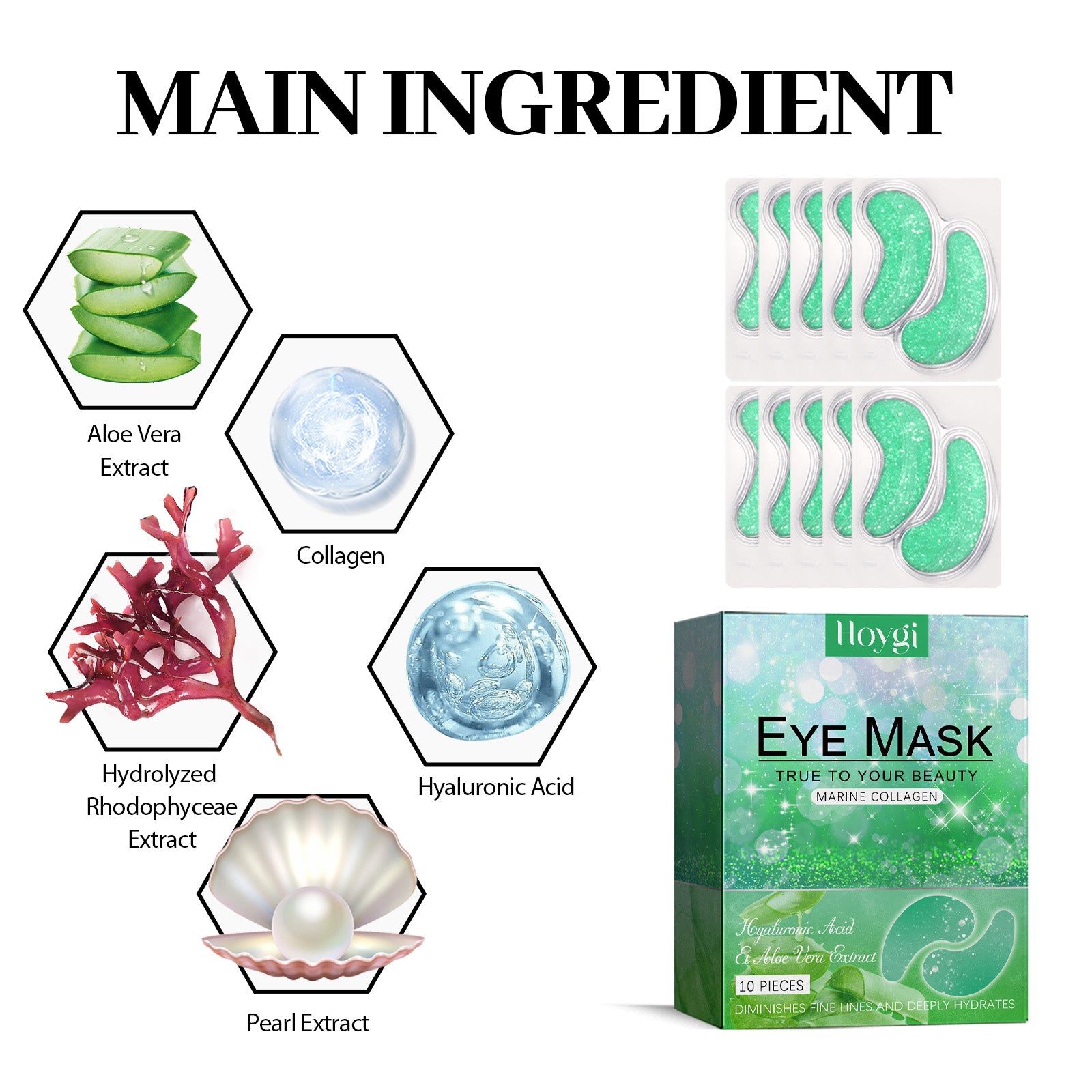 Hoygi Aloe Vera Eye Gel Patch Reduces Fine Lines Under Eyes, Dark Circles Under Eyes, Firming Eyes, Anti-Wrinkle And Moisturizing Eye Patch 5 db865683-4fc0-4166-bba0-7e5270176309 null