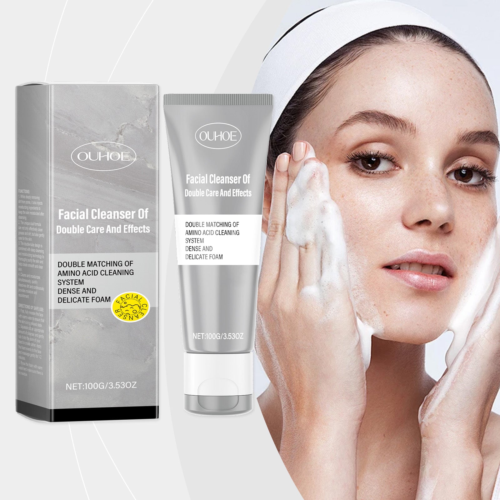 OUHOE Dual Cleansing Moisturizing Cleanser, Gentle Cleansing Facial Skin Refreshing Moisturizing Cleanser 5 e03529a1-c869-418c-a4a2-0f243f0cbcce null