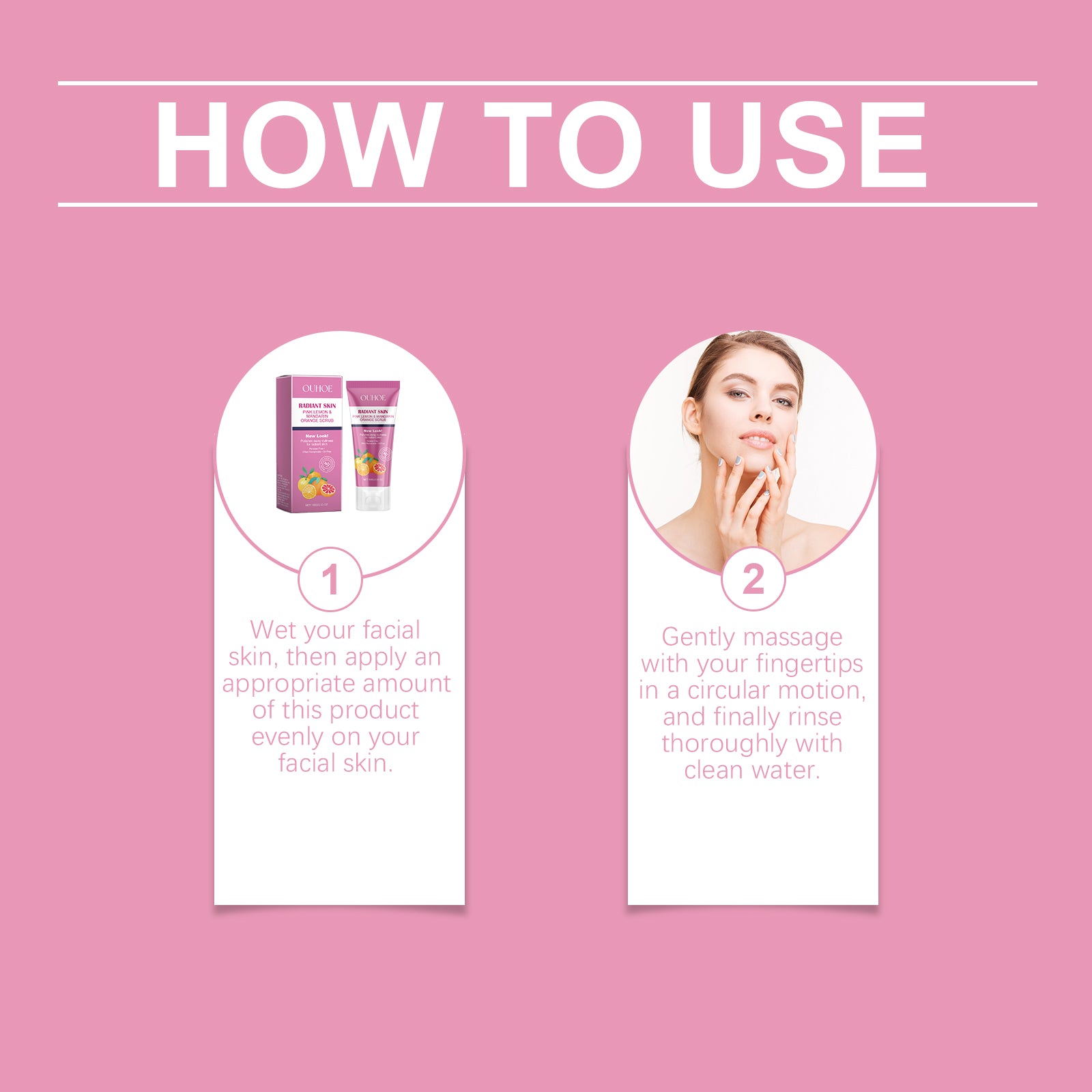 OUHOE Brightening Face Scrub, Gently Cleansing Exfoliating Dead Skin Brightening Soft Cleansing Scrub 5 e63e649a-4fd9-4ffe-b081-efcd2c52a6c9 null