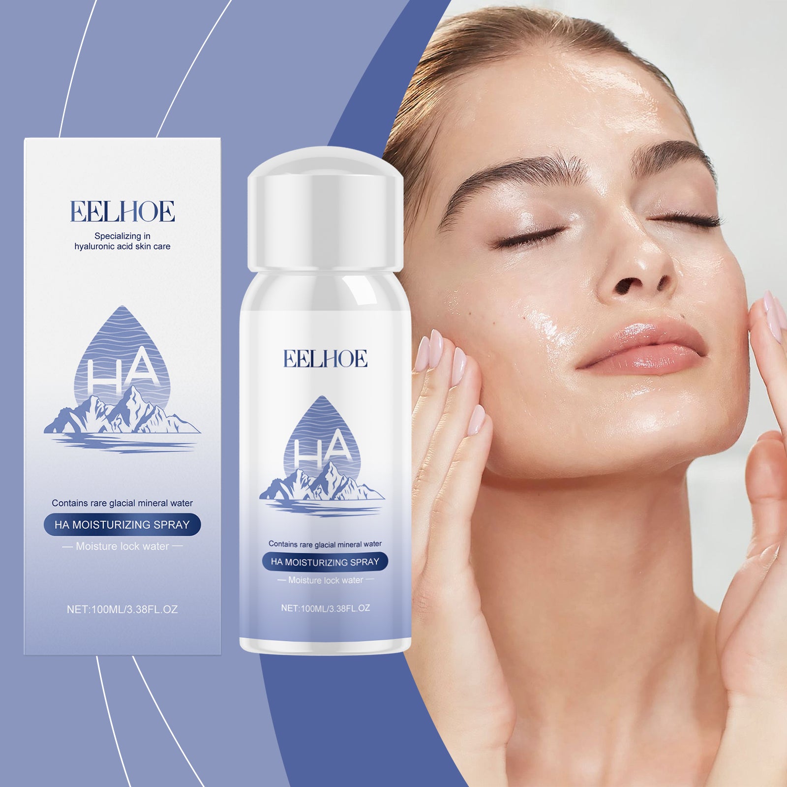EELHOE Hyaluronic Acid Moisturizing Spray, Toner Deep Moisturizing Moisturizing Spray Skin Care Toner 5 eabded90-db8c-49f2-9446-ca7c4c4f08ce null