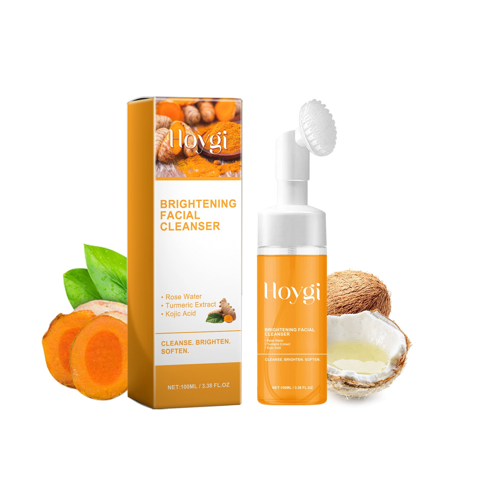 Hoygi Brightening Facial Cleanser, Deep Clean Facial Skin Fade Acne Mark Acne Mark Moisturizing Whitening Beauty 100ml 196.7g 2.16*2.16*7.17inch 5 eddf7273-2574-48d0-a153-131c57ce3958 null