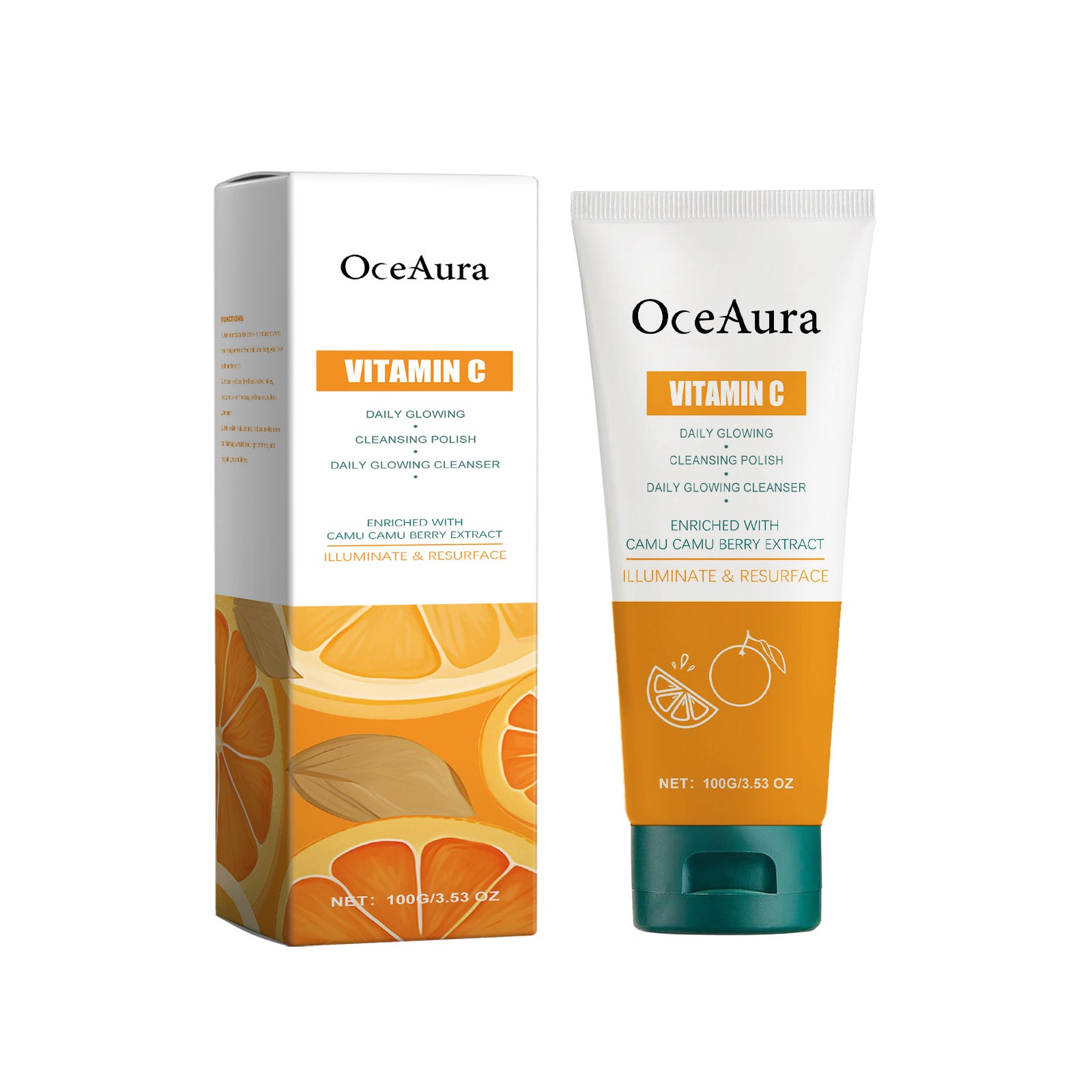 OceAura Vitamin C Cleanser Brightening Complexion Cleansing Face Gentle Hydrating Nourishing Cleanser 5 f70c372f-084b-4213-a8d9-bf209f9a7c92 null
